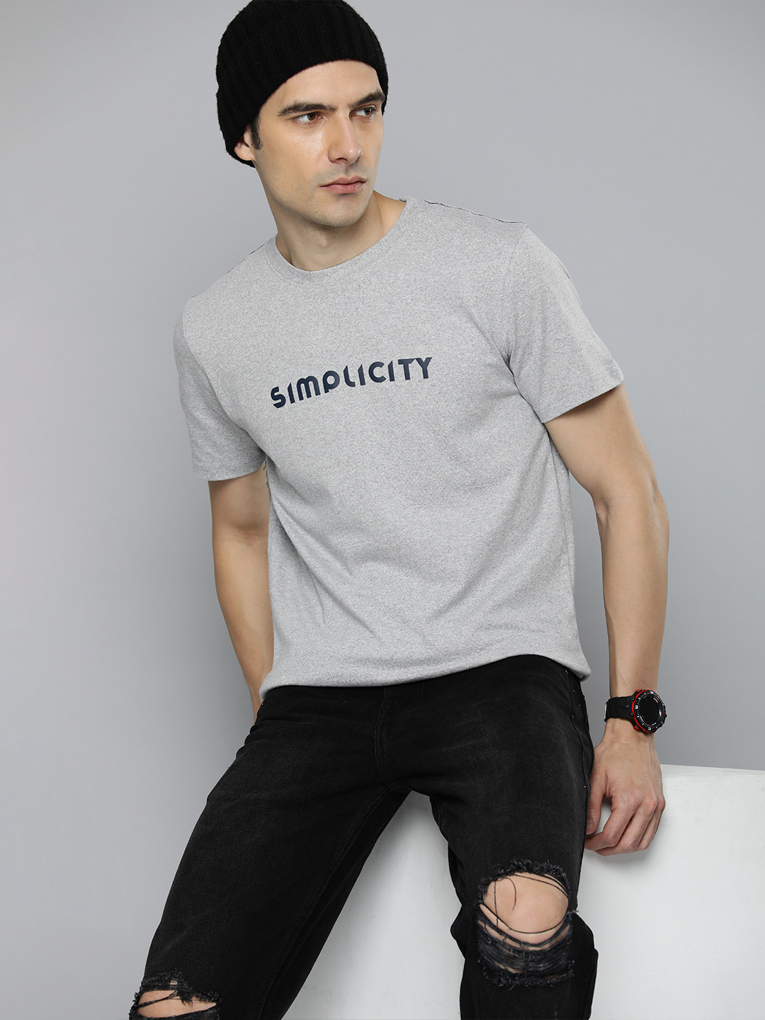 R.Code by The Roadster Life Co. Men Printed T-shirt
