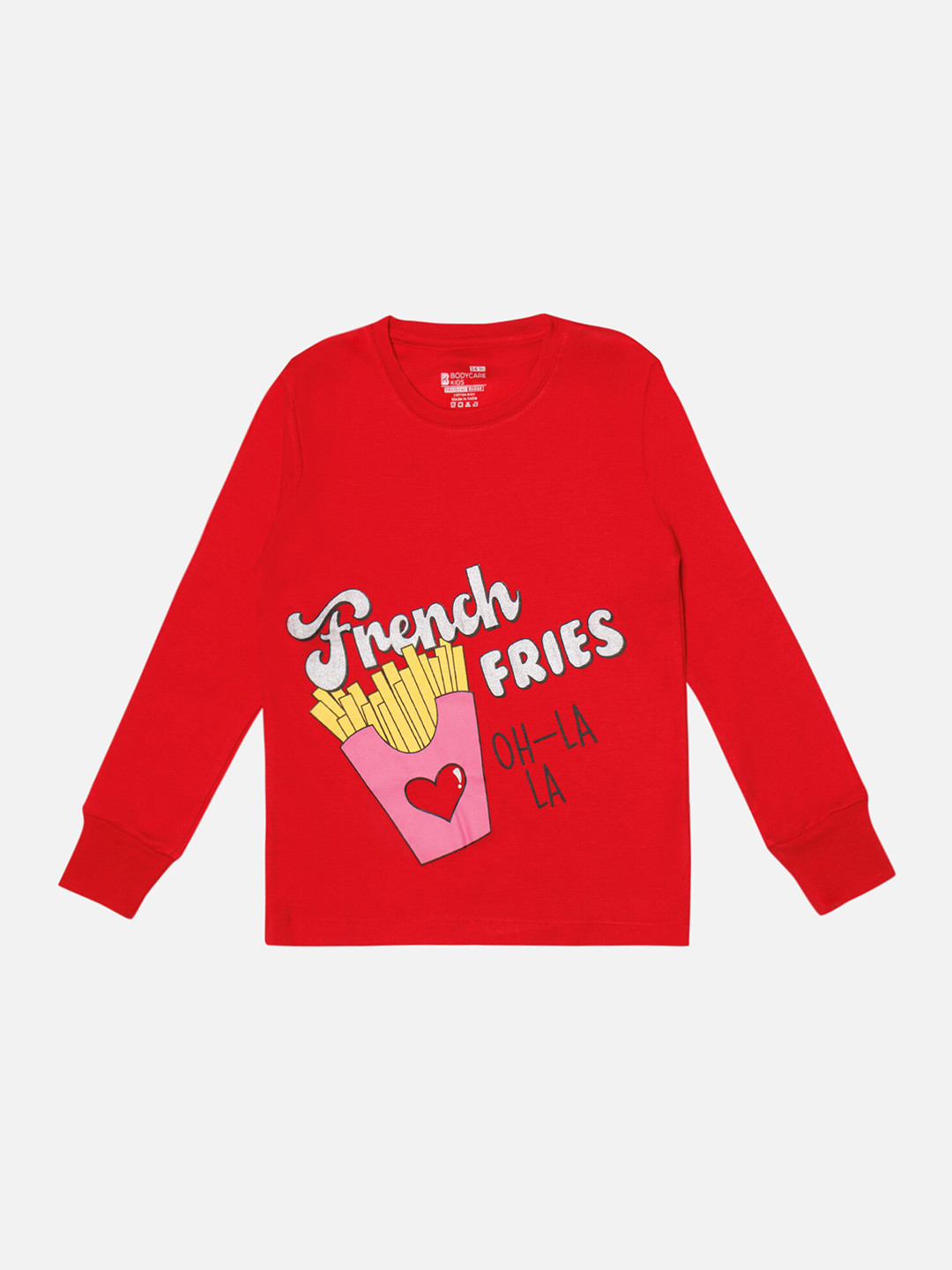 Bodycare Girls Varsity Printed Cotton T-shirt