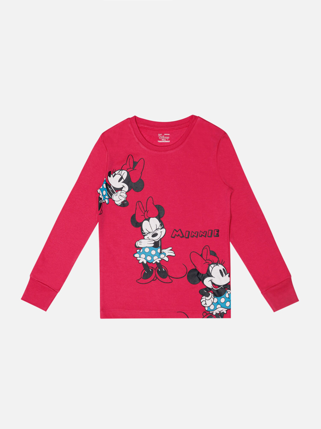 Bodycare Girls Minnie & Friends Printed Round Neck Cotton T-shirt