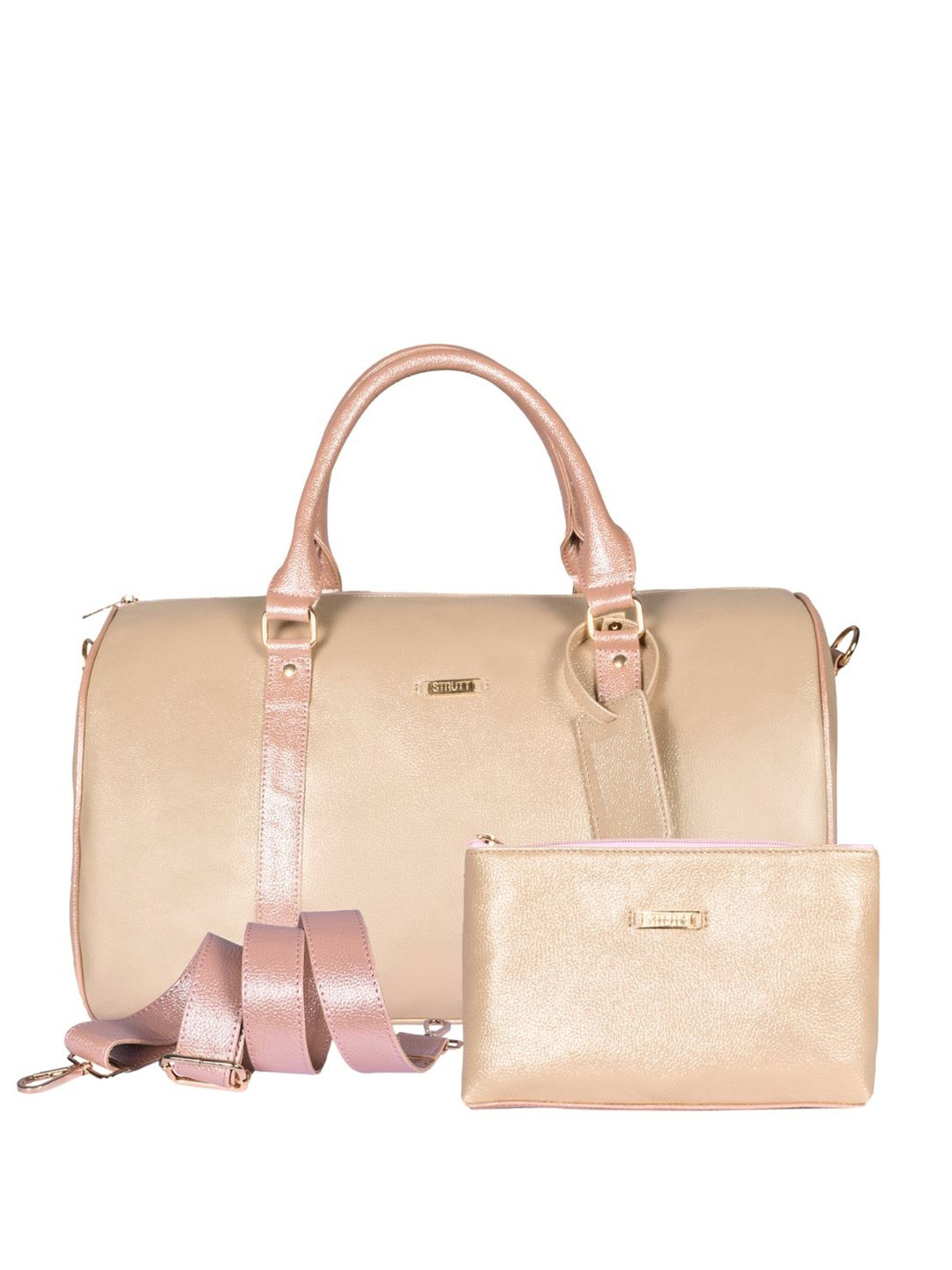 STRUTT Textured Medium Sports or Gym Duffel Bag