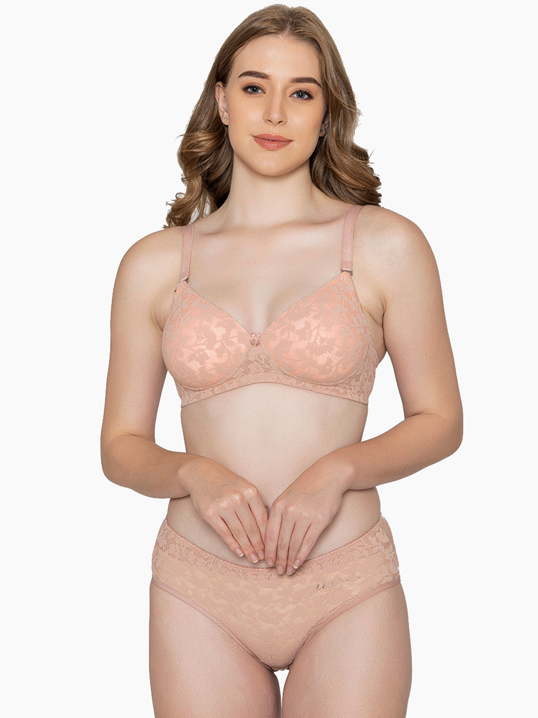 B'ZAR Self-Design Lightly-Padded Lingerie Set BZS3136