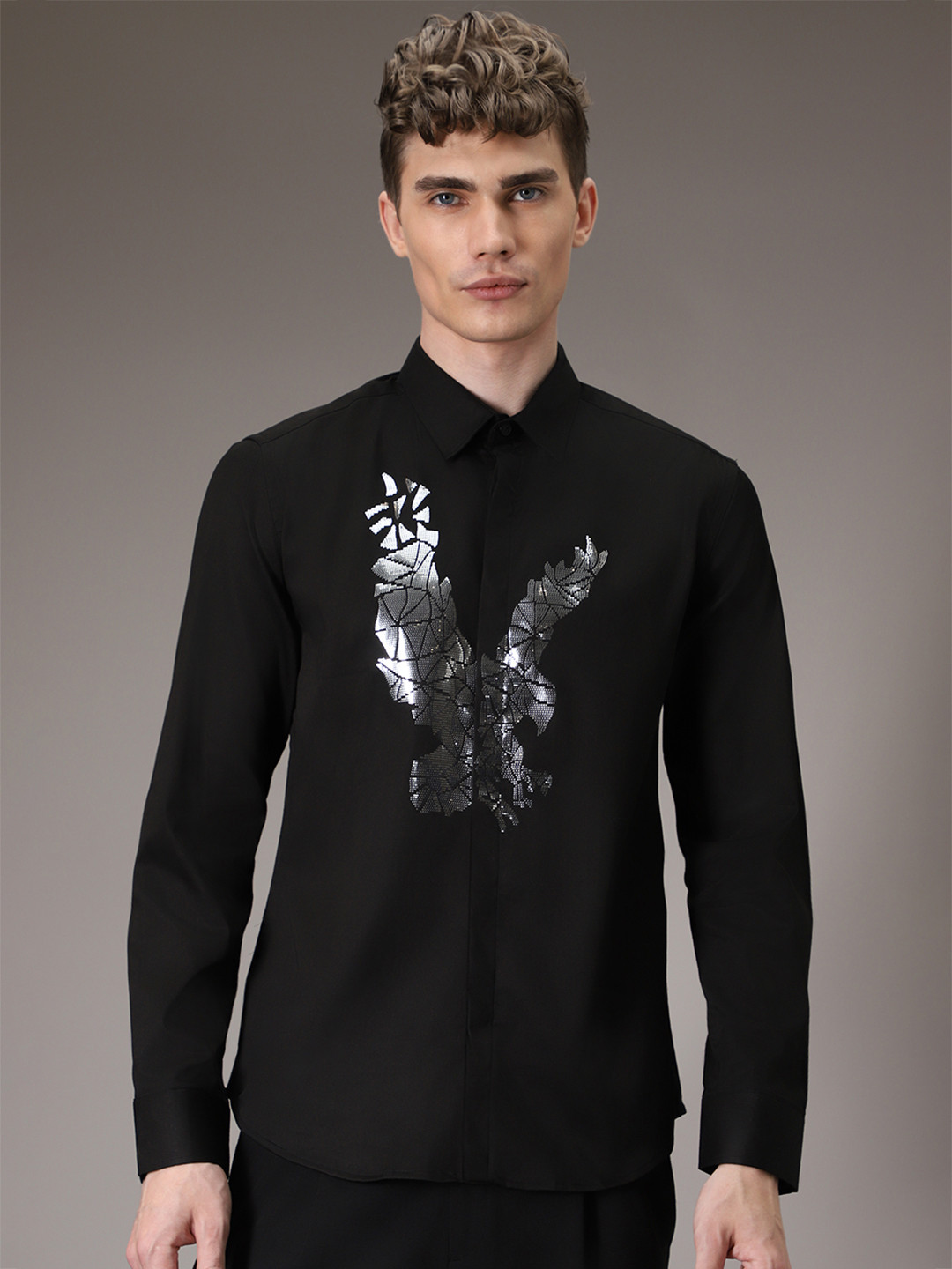 Banana Club Premium Slim Fit Embellished Casual Shirt