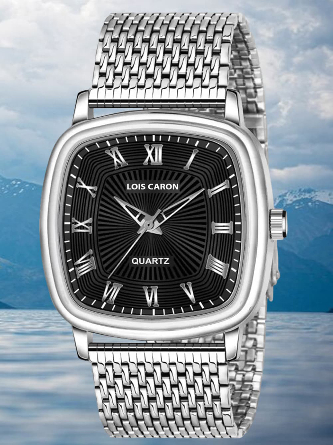 LOIS CARON Men Stainless Steel Bracelet Style Straps Analogue Watch LCS-4272