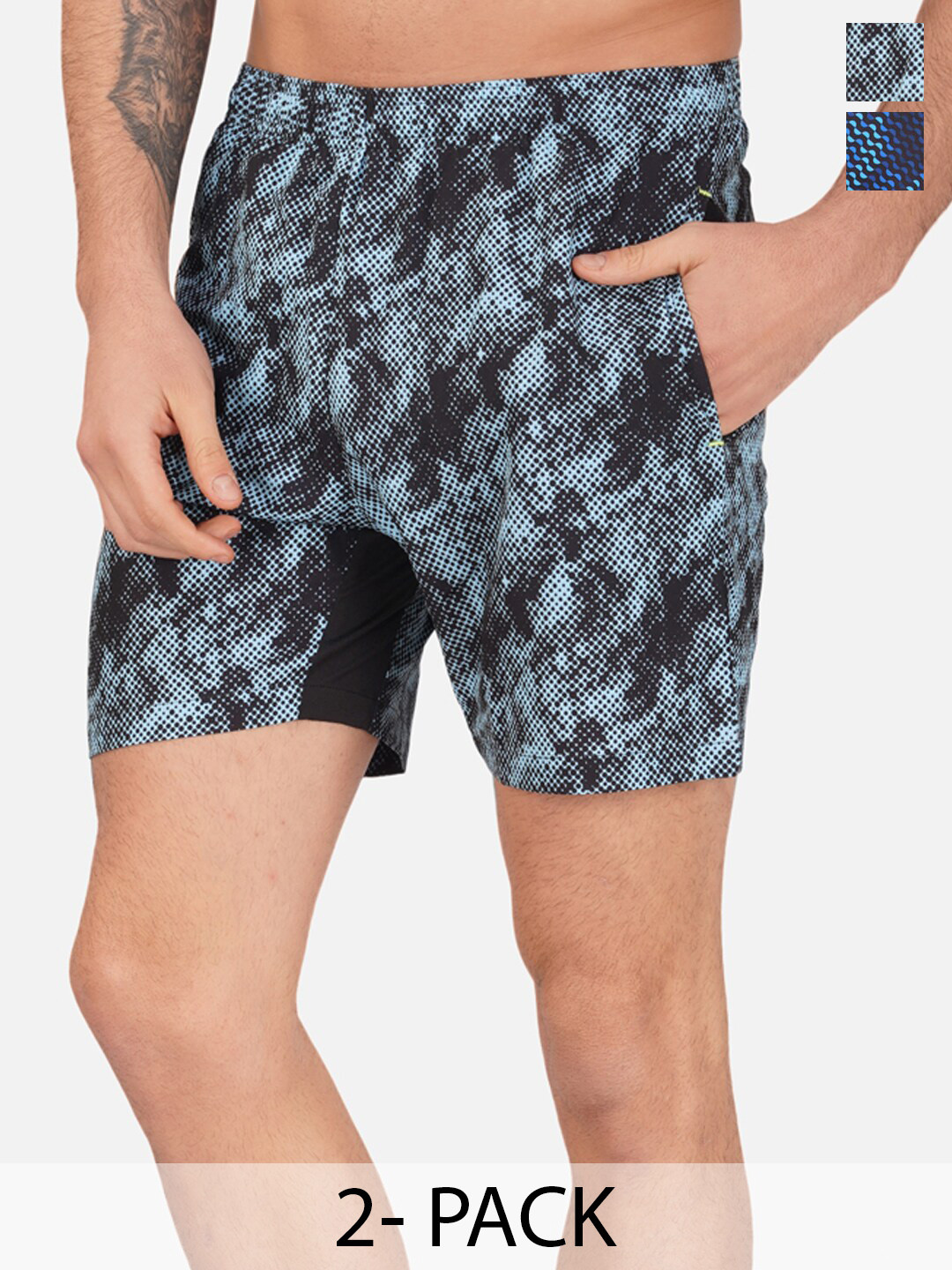 NEVER LOSE Men Printed Shorts