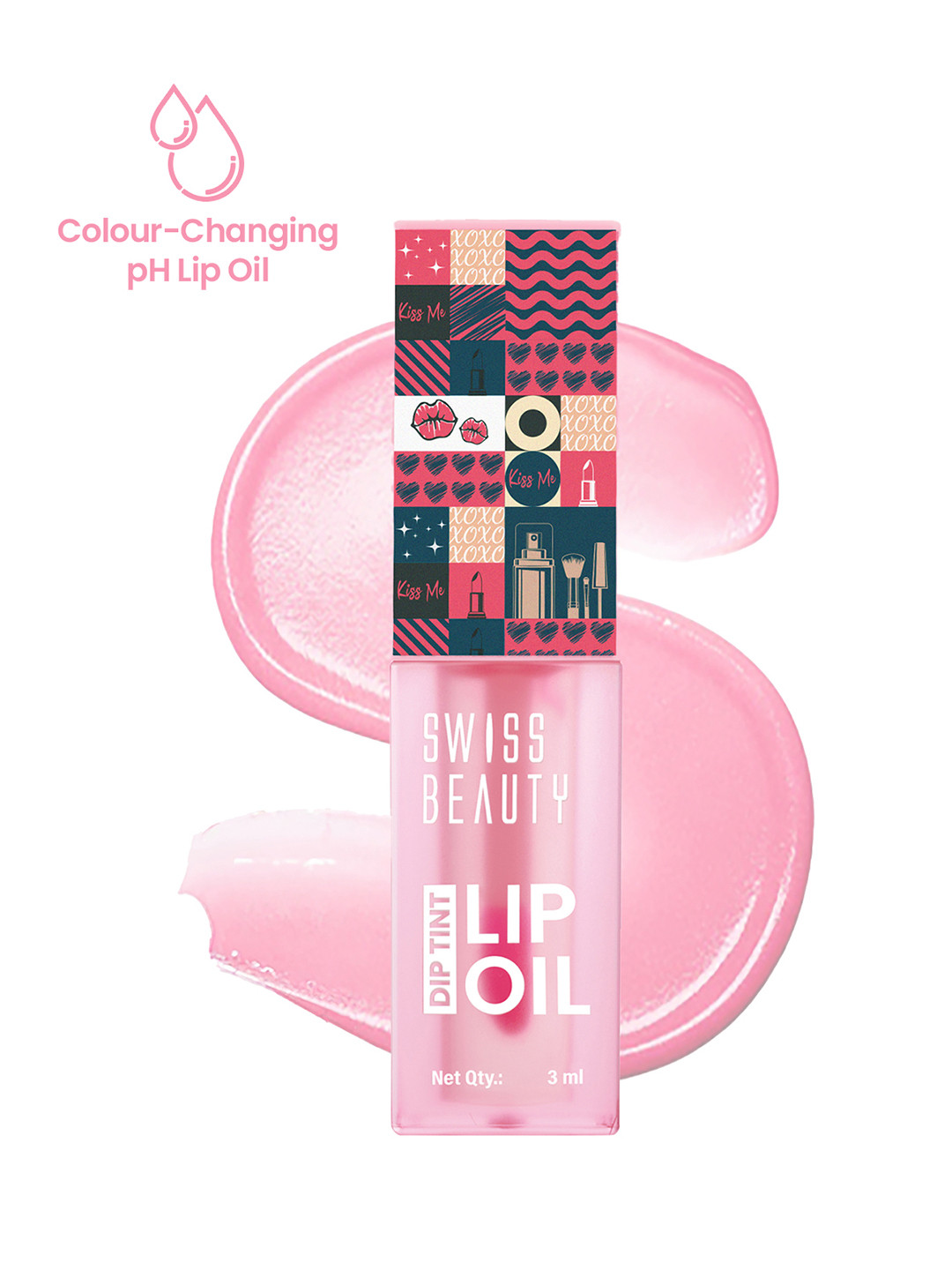 SWISS BEAUTY Dip Tint Lip Oil 3 ml - Peach