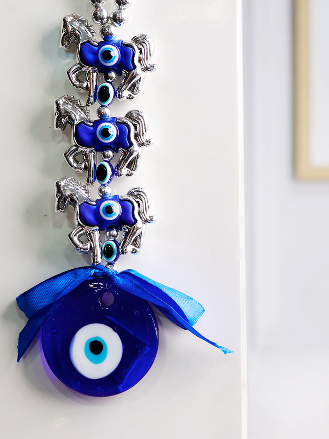 Shubhanjali Glass Glossy Hanging Hall Wall Hangings-6.5In