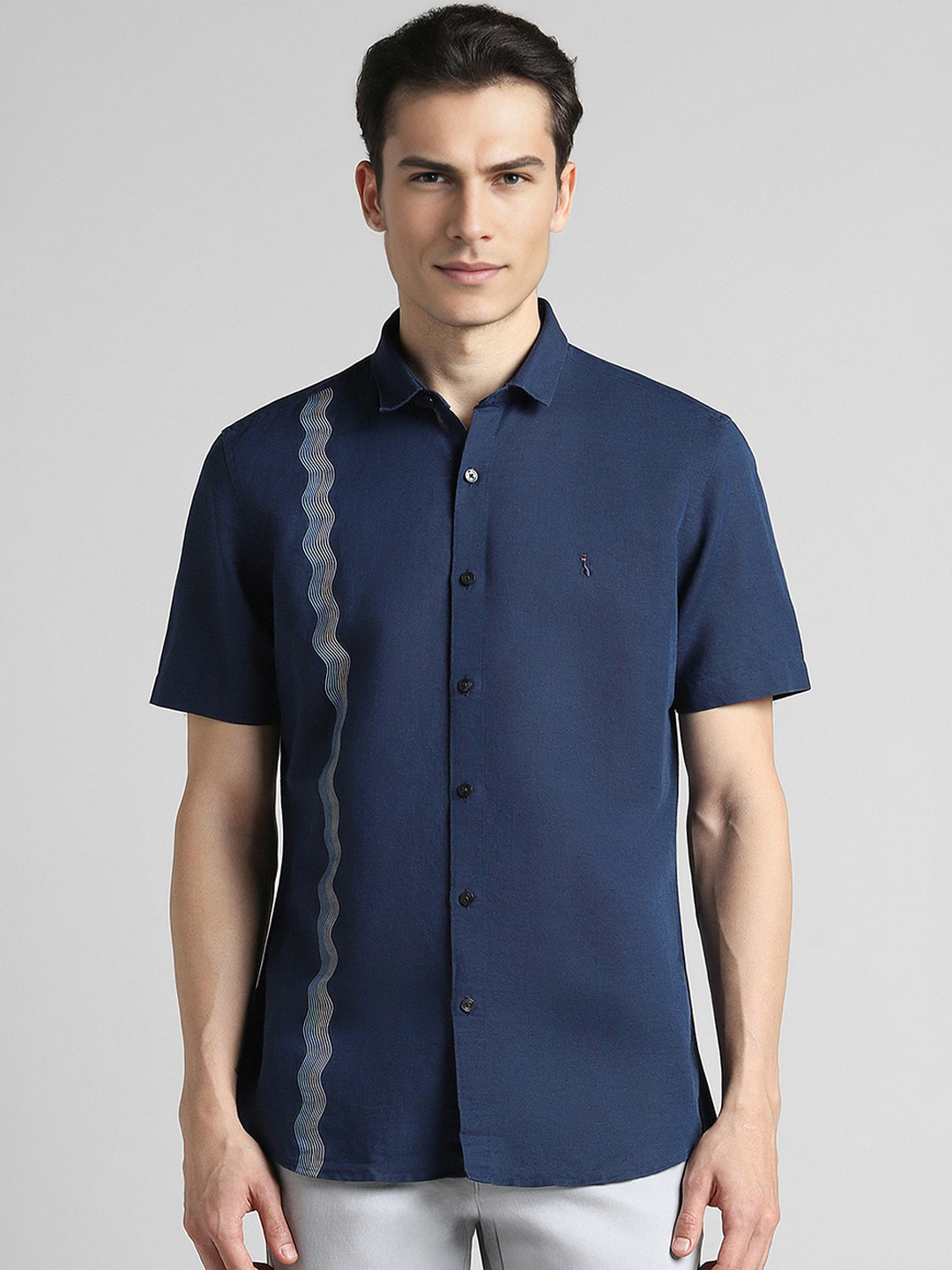 SIMON CARTER LONDON Spread Collar Casual Shirt
