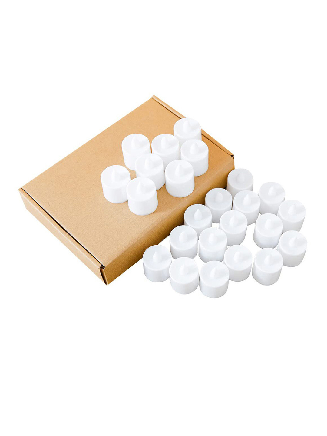 Kuber Industries 24Pcs Blue Led Candle Table Lamp