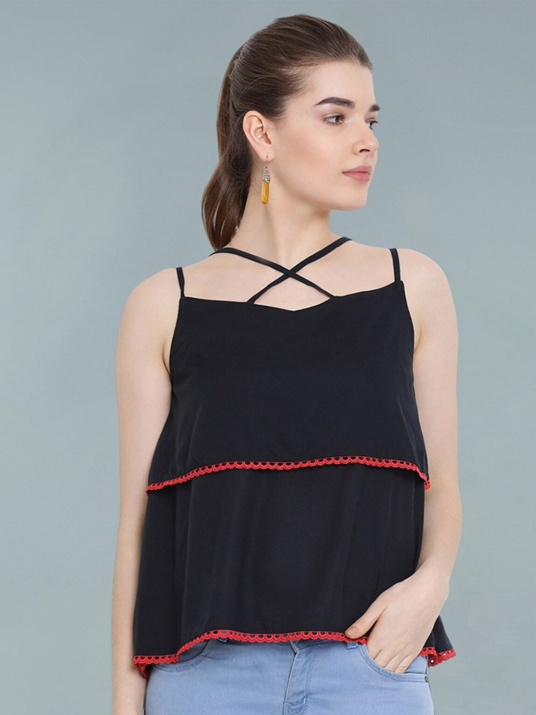 Moda Elementi Sheer Top