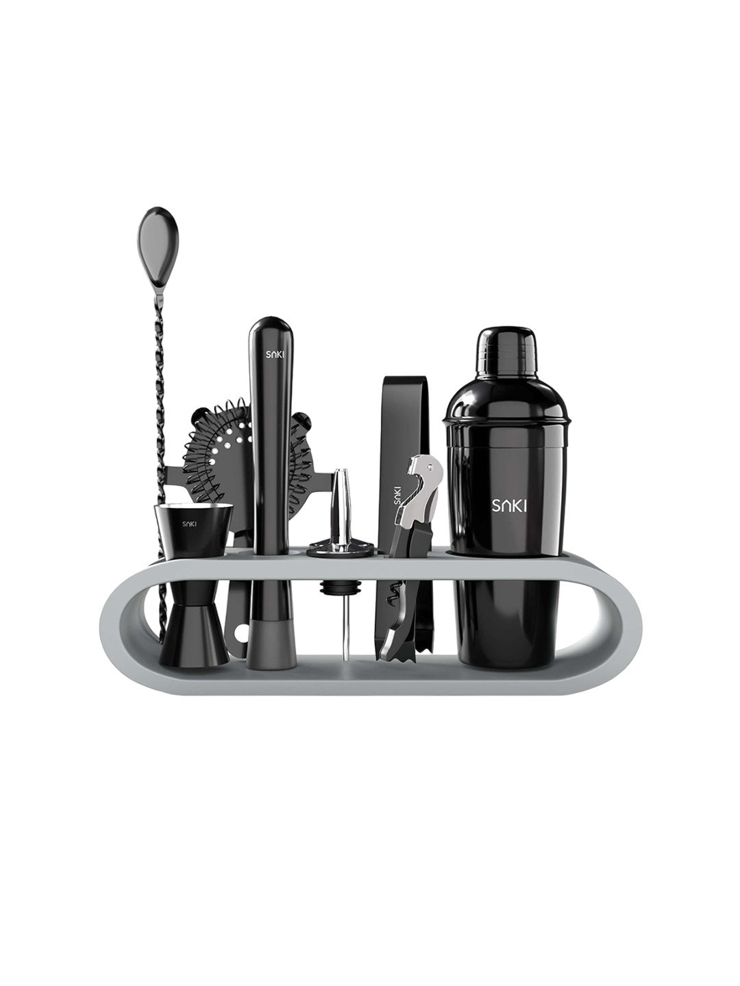 SAKI Black 10-Piece Cocktail Shake  Bartender Kit