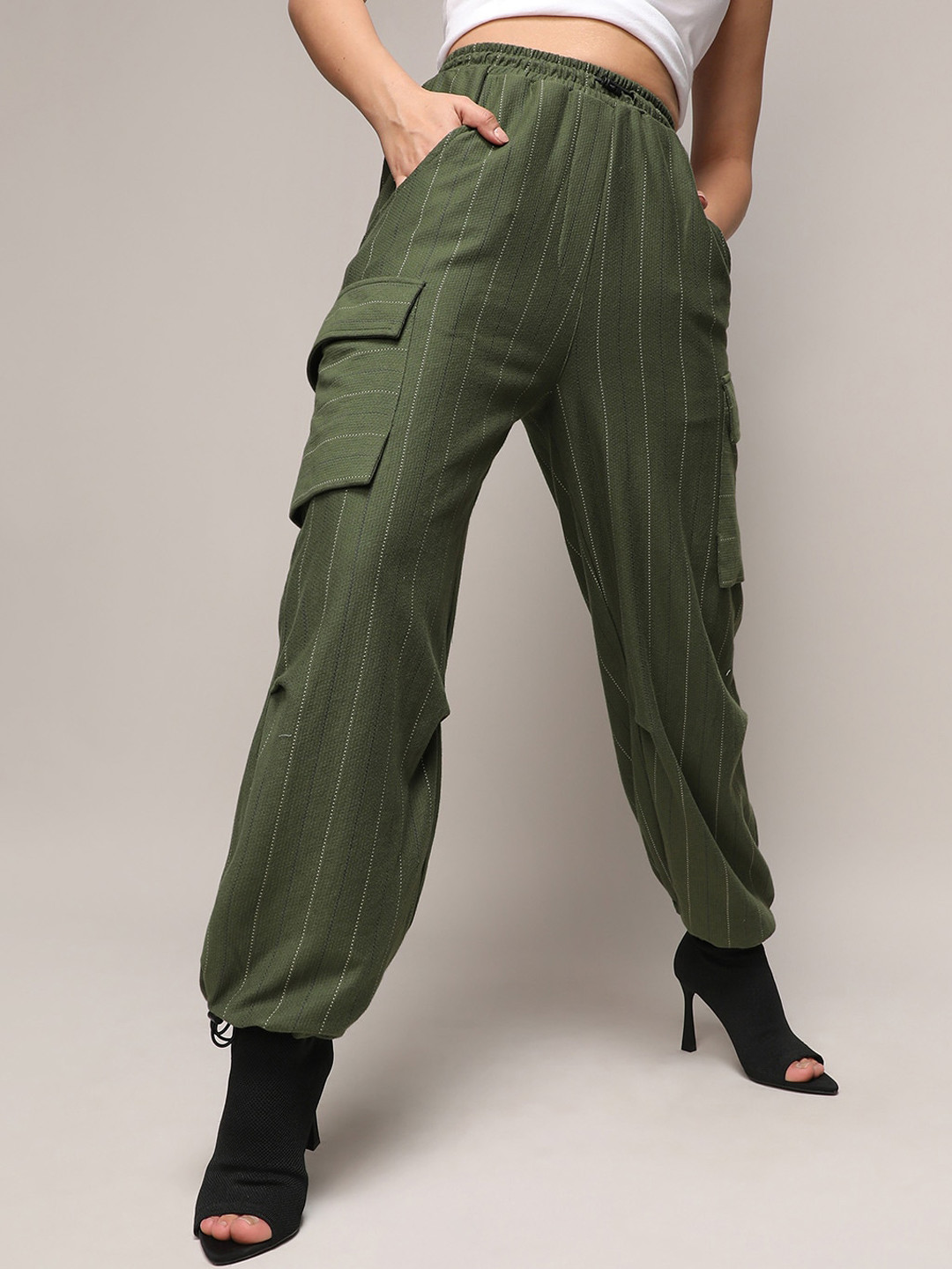 Campus Sutra Women Comfort Easy Wash Joggers Trousers