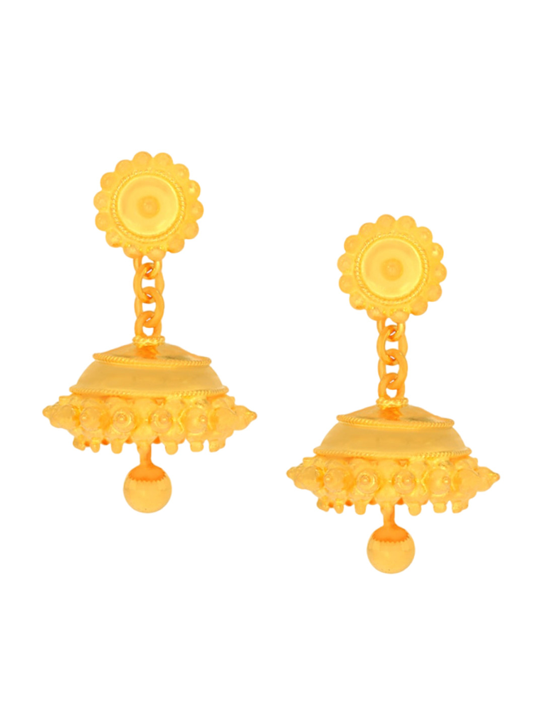 BHIMA Jewels 22K Hallmark 916 Purity Yellow Gold Jhumka Drop