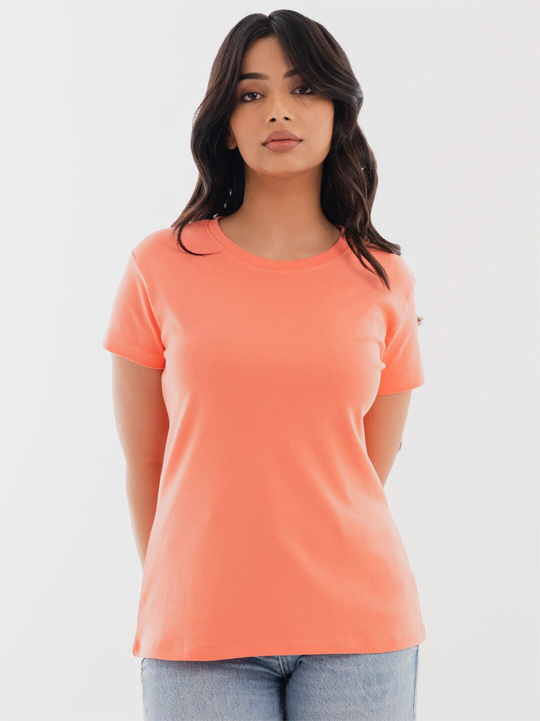 Halff Grey Premium Cotton Crew Neck T-shirt