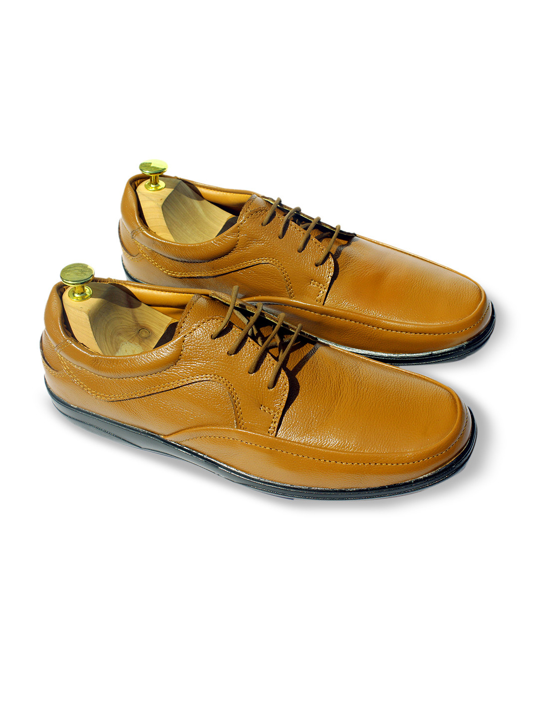 Wolvenmilano Men Leather Lace-Up Formal Derbys