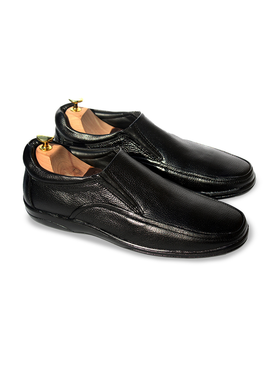 Wolvenmilano Men Leather Lace-Up Formal Slip-On Shoes