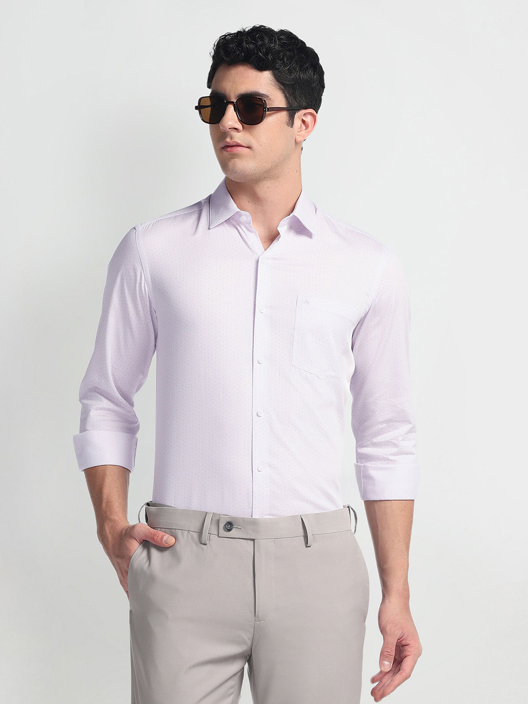 Arrow Men Slim Fit Opaque Formal Shirt