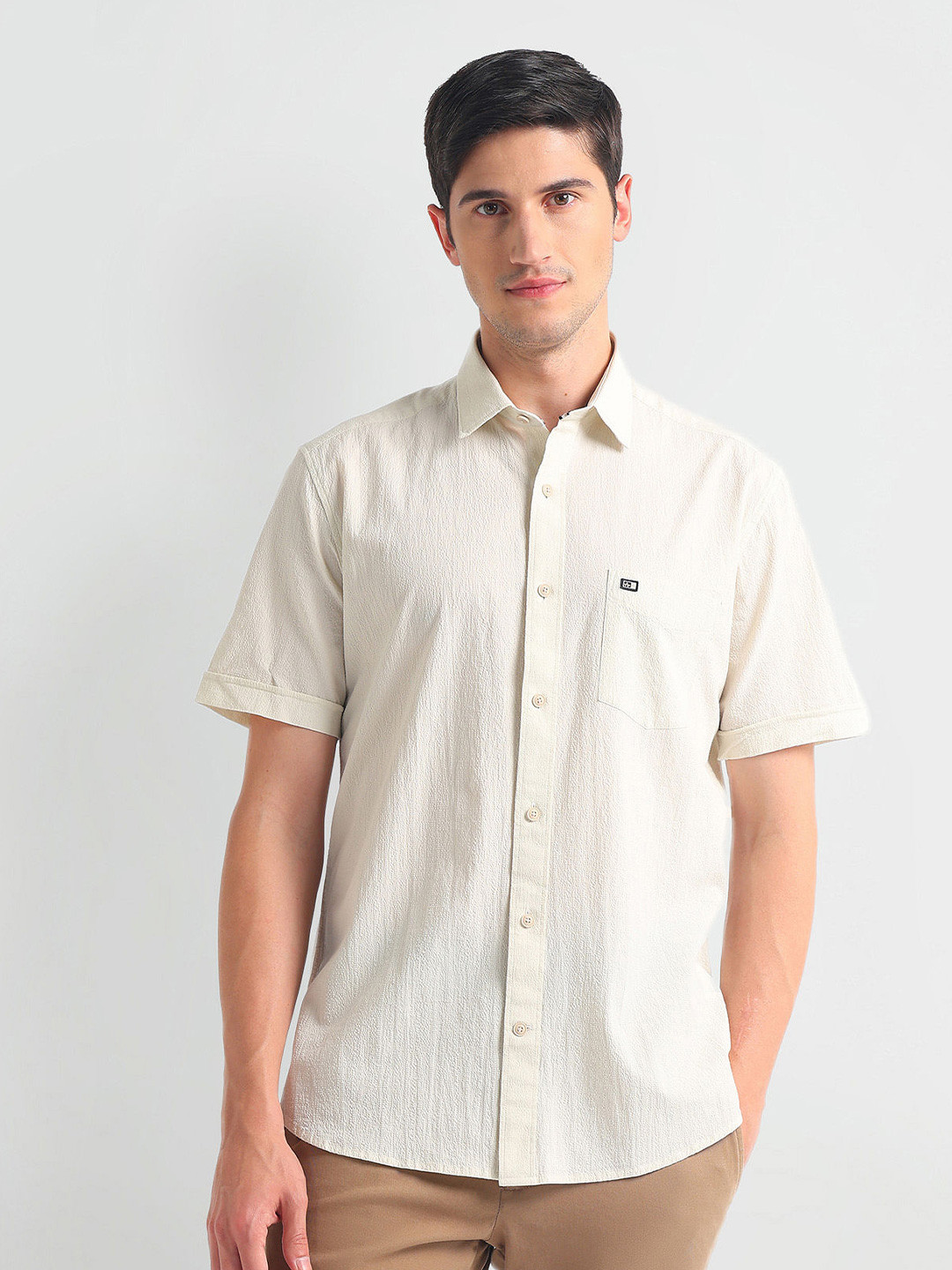 Arrow Sport Men Slim Fit Opaque Striped Casual Shirt