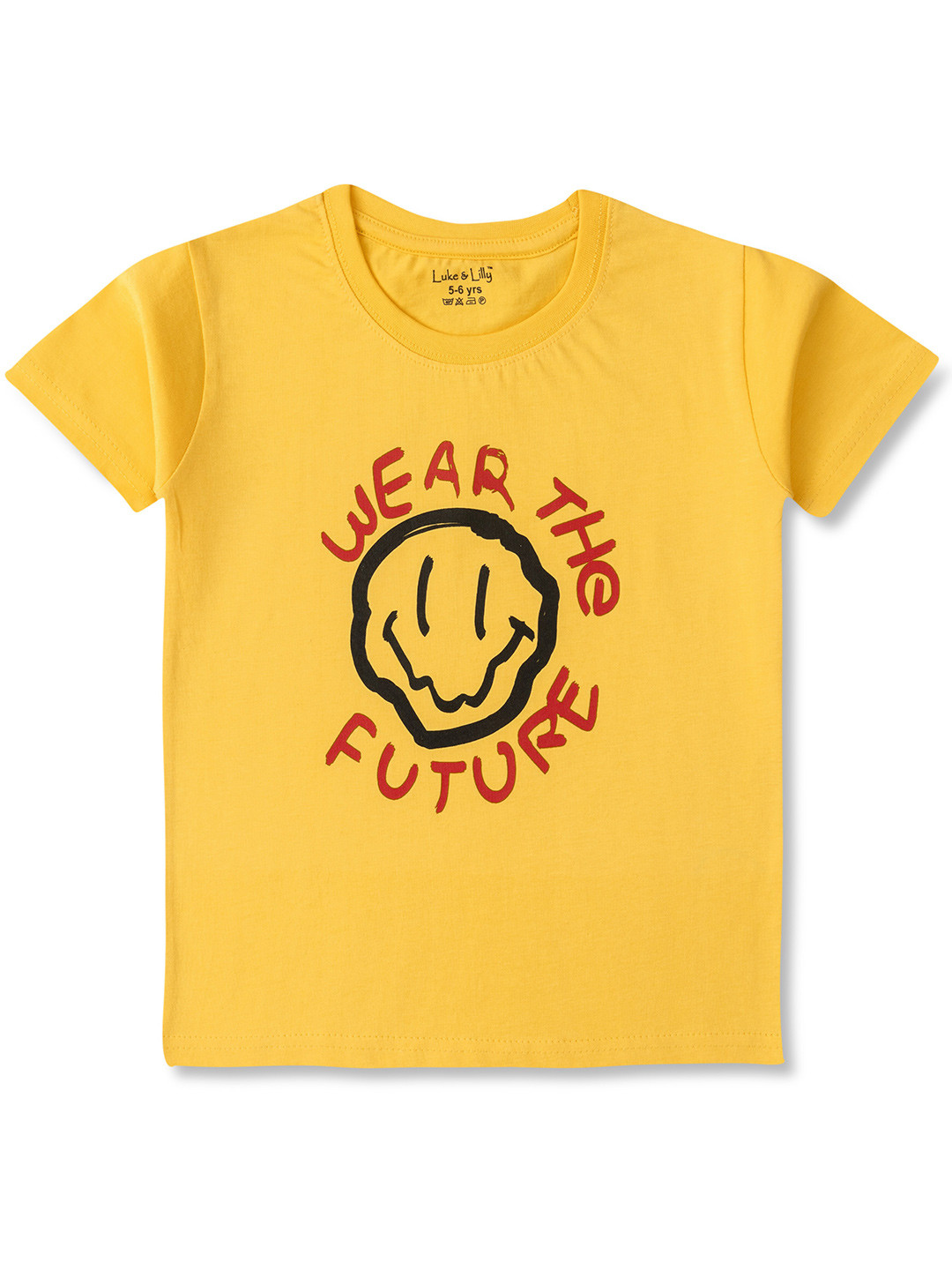 Luke & Lilly Boys Printed V-Neck Applique T-shirt