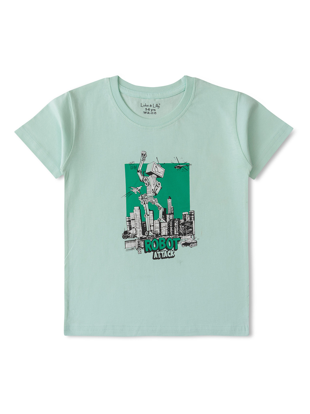 Luke & Lilly Boys Printed V-Neck T-shirt