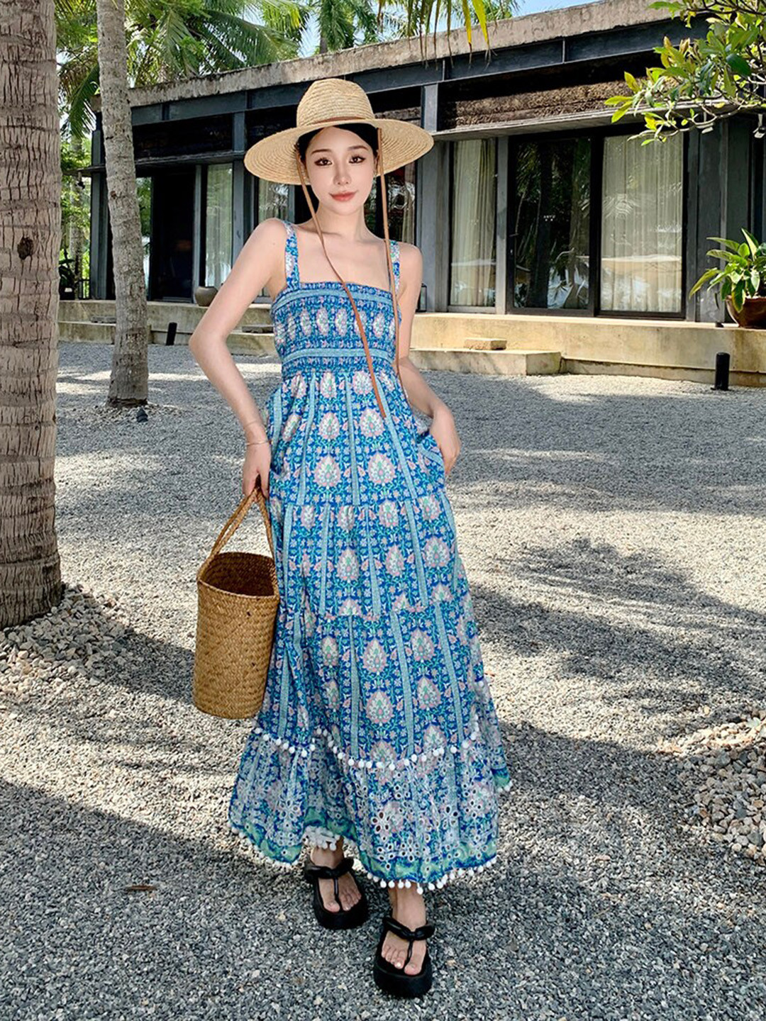 JC Mode Print Maxi Dress