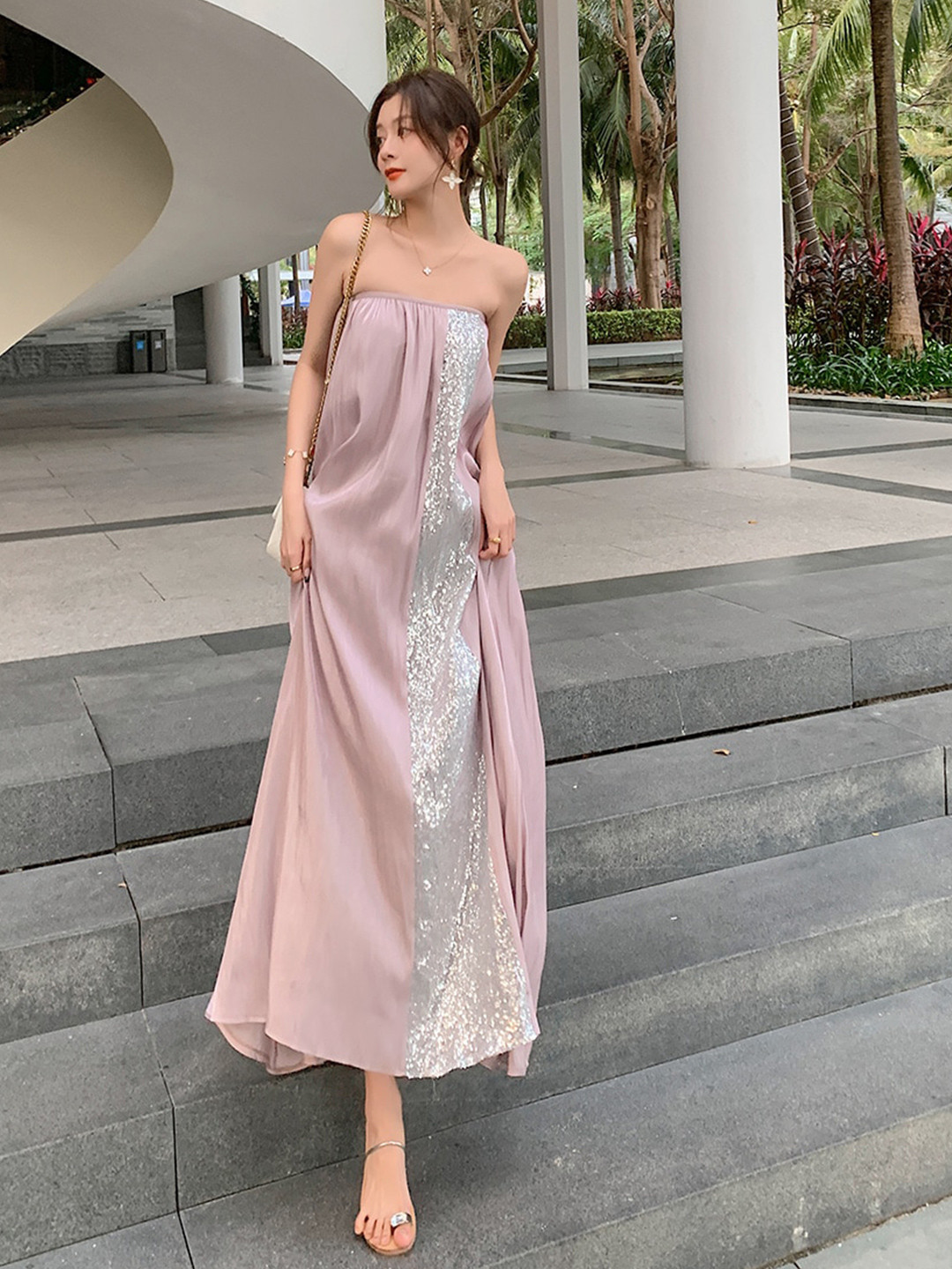 JC Mode Off-Shoulder Maxi Dress