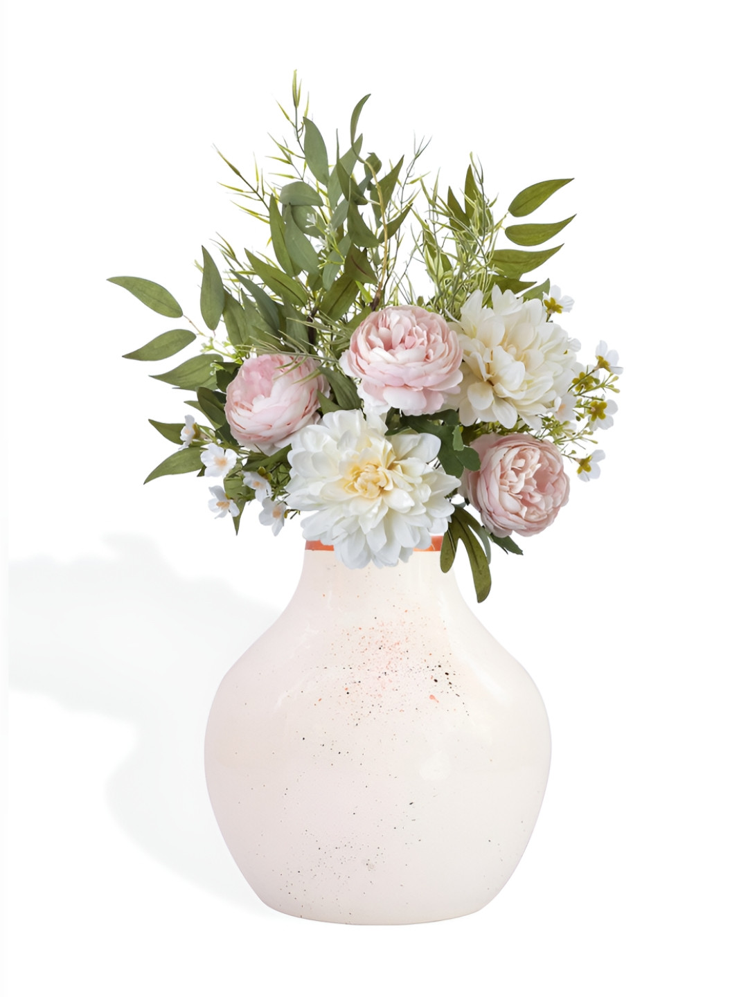 Nostrae by Ekhasa White Unbreakable Metallic Vase