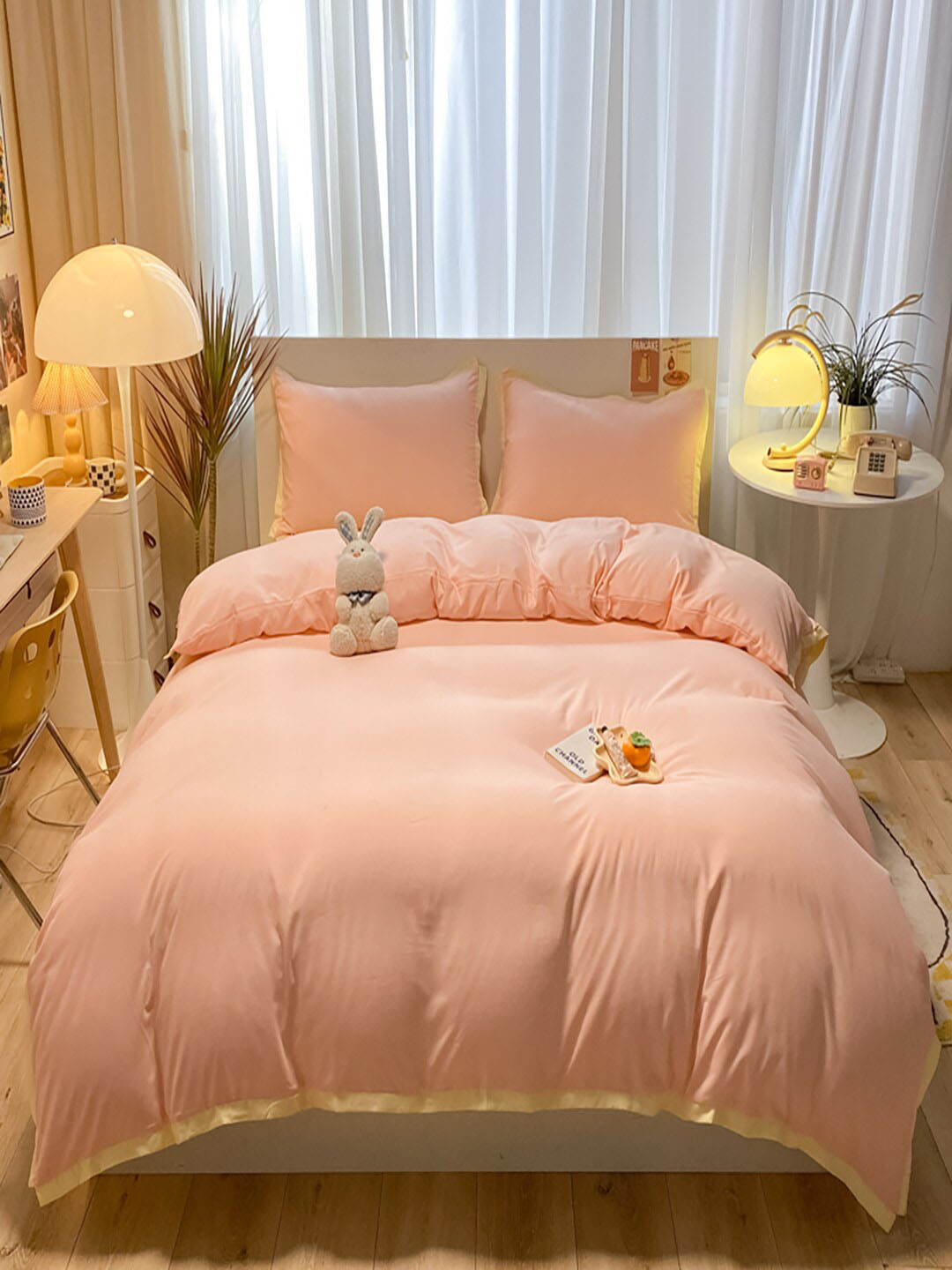 JC HOME Unisex Yellow Bedding Set