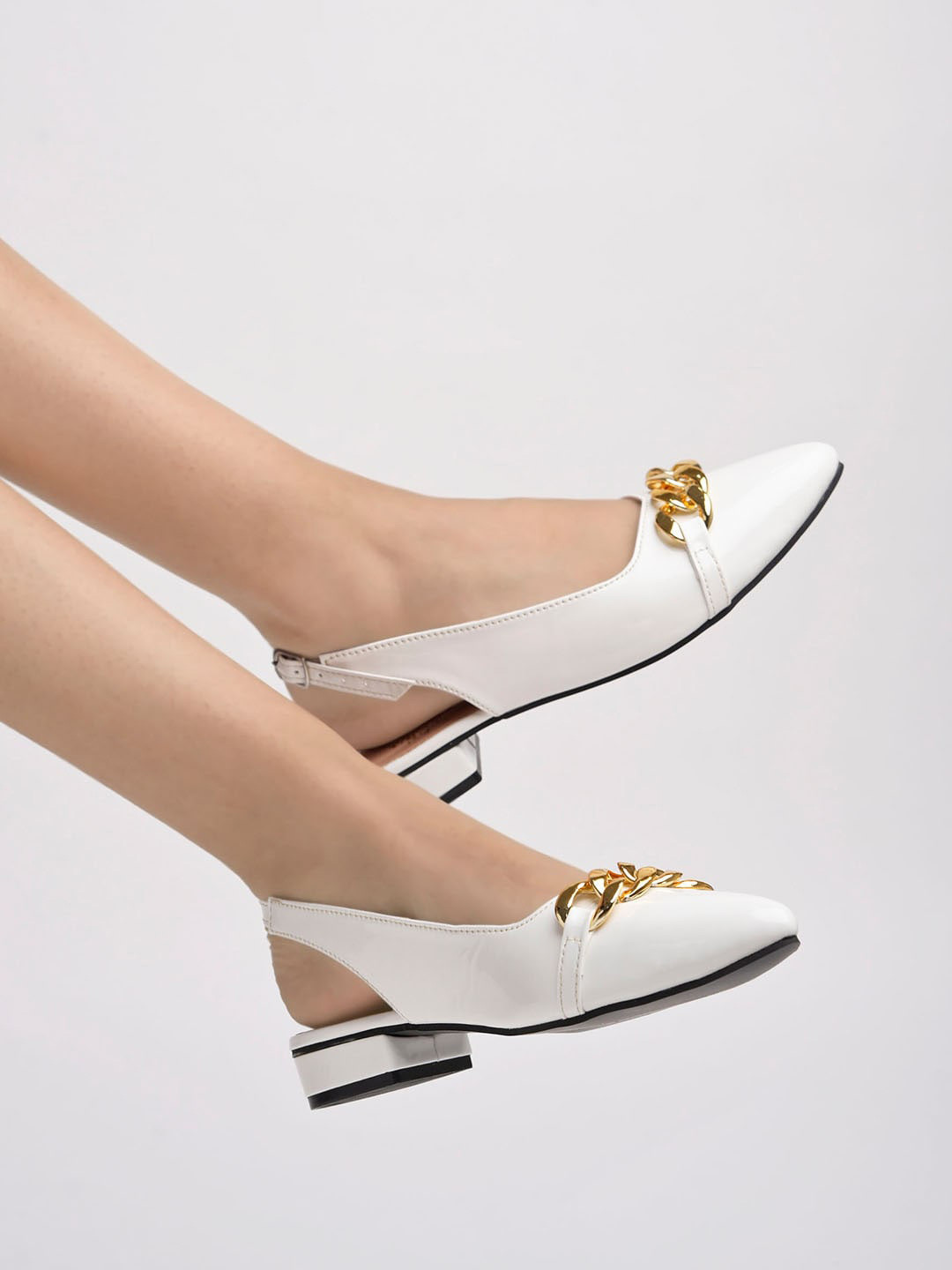 Shoetopia Girls Pointed Toe Slingback Heels