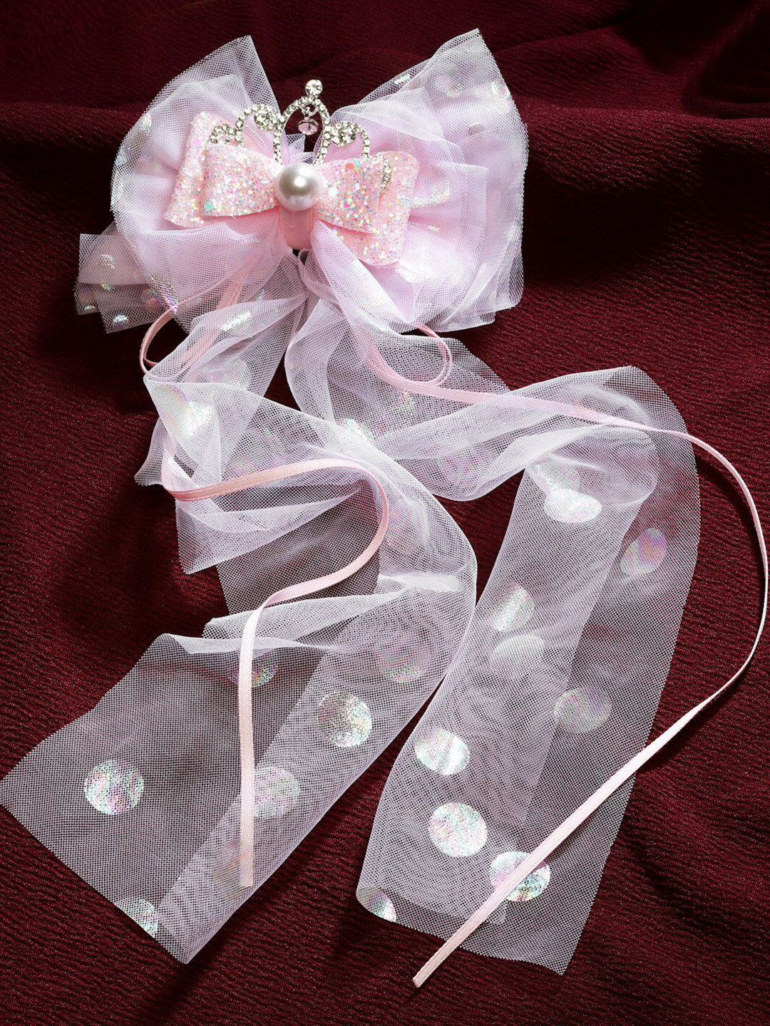 Stoln Girls Pink Tail Bow Clip