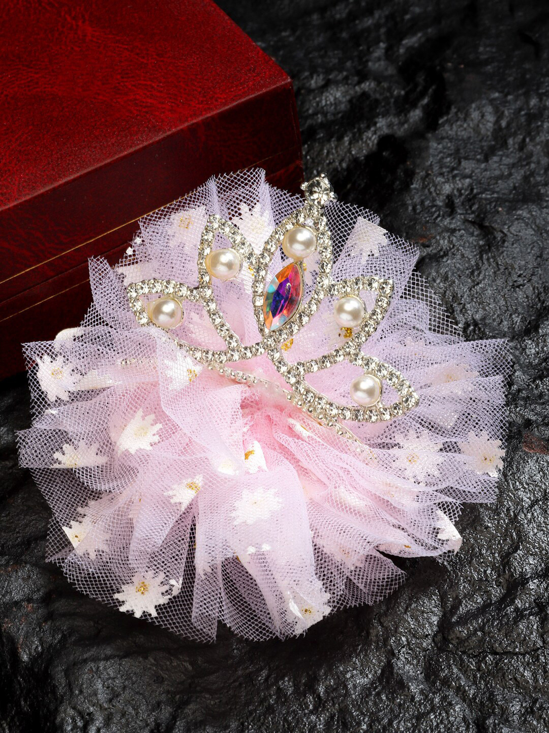 Stoln Girls Pink Crown Clip