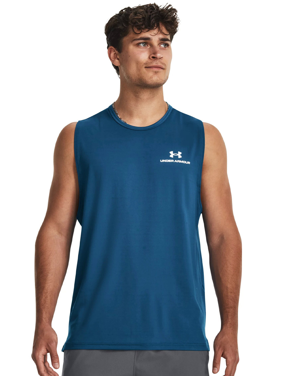 UNDER ARMOUR UA Rush Energy Sleeveless Relaxed-Fit T-Shirt