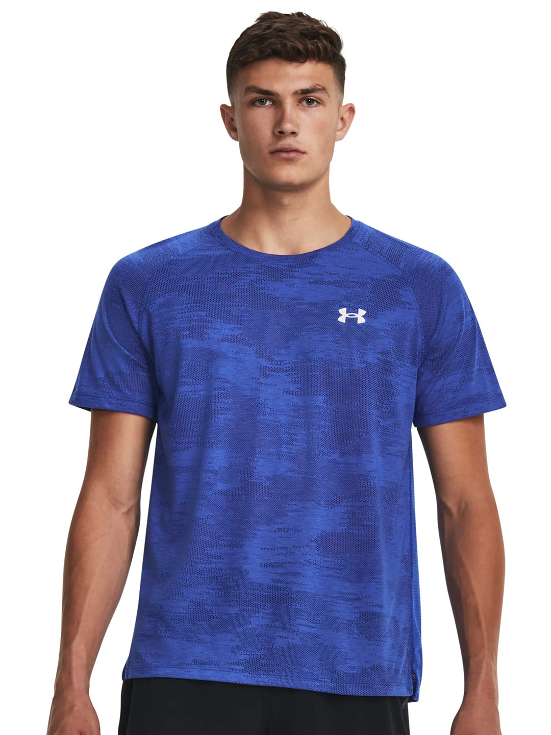 UNDER ARMOUR Streaker Speed Camo Short Sleeve Printed Slim-Fit T-Shirt