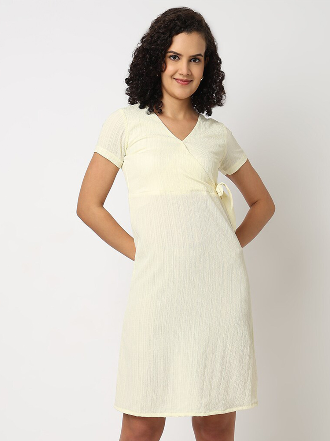 NOT SO PINK Striped A-Line Dress