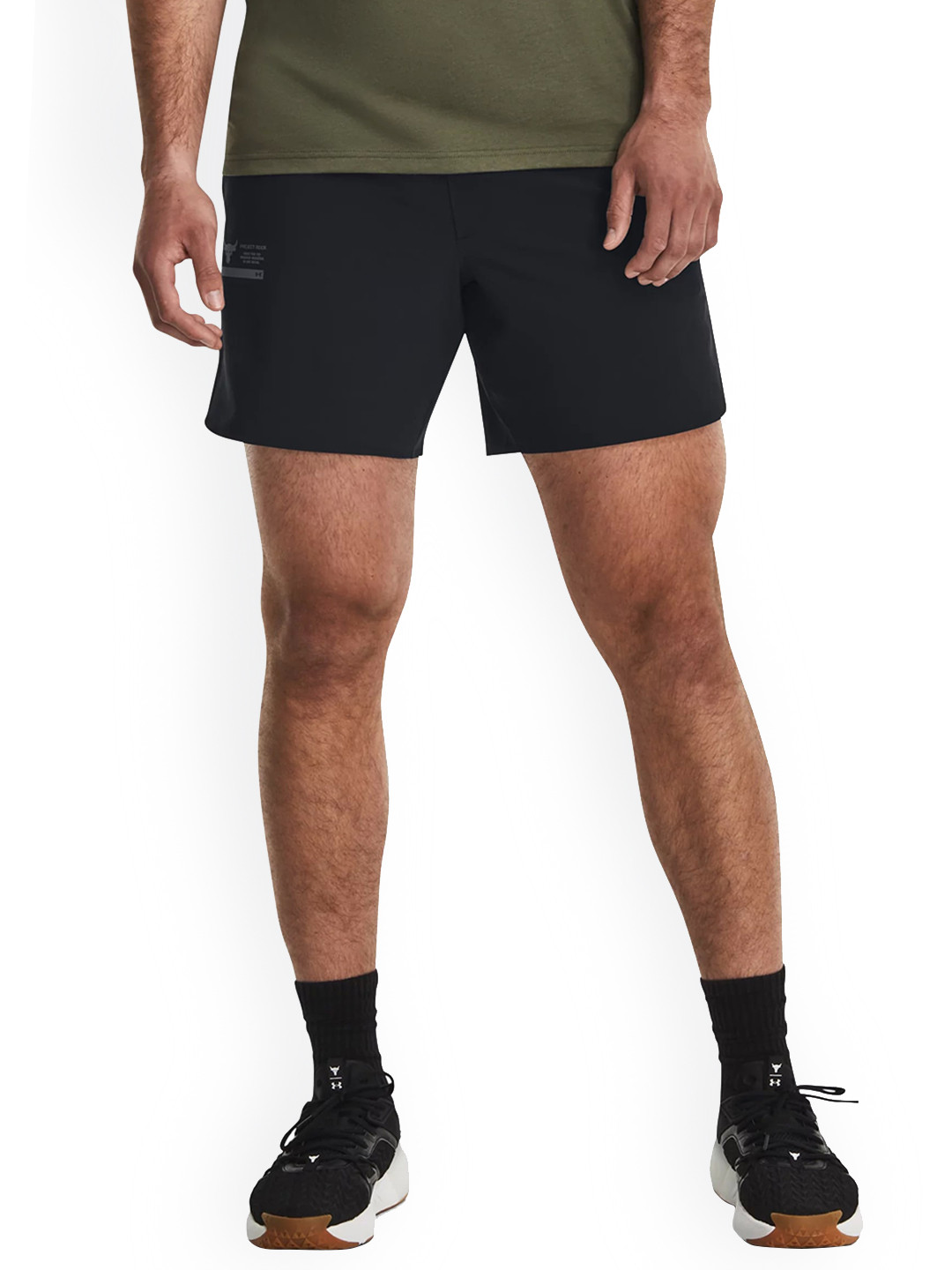 UNDER ARMOUR UA Project Rock Men Unstoppable Snap Slim-Fit Sports Shorts