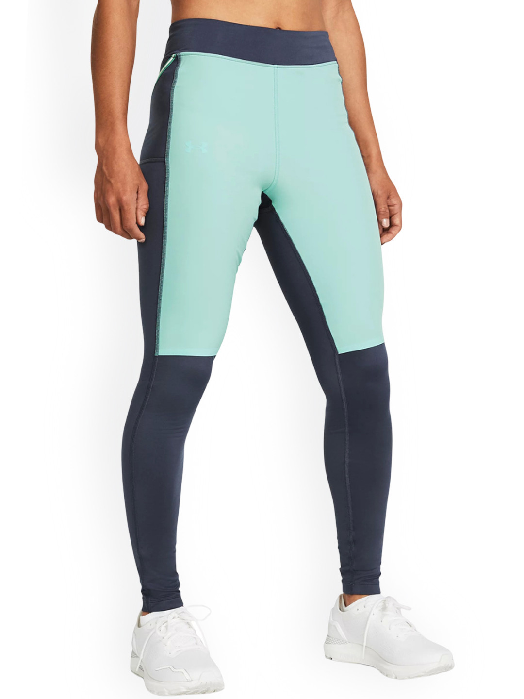 UNDER ARMOUR UA Qlifier Women Colorblocked Ankle-Length Tights