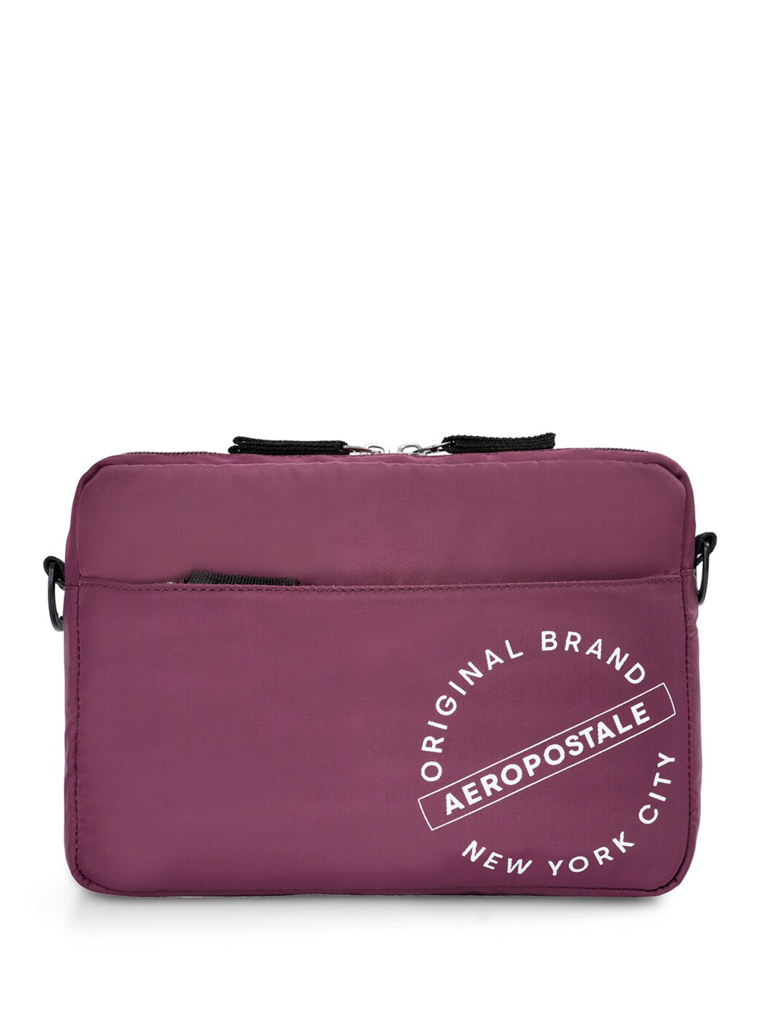 Aeropostale Unisex Geometric Tasselled Backpack with Monster Key Fob