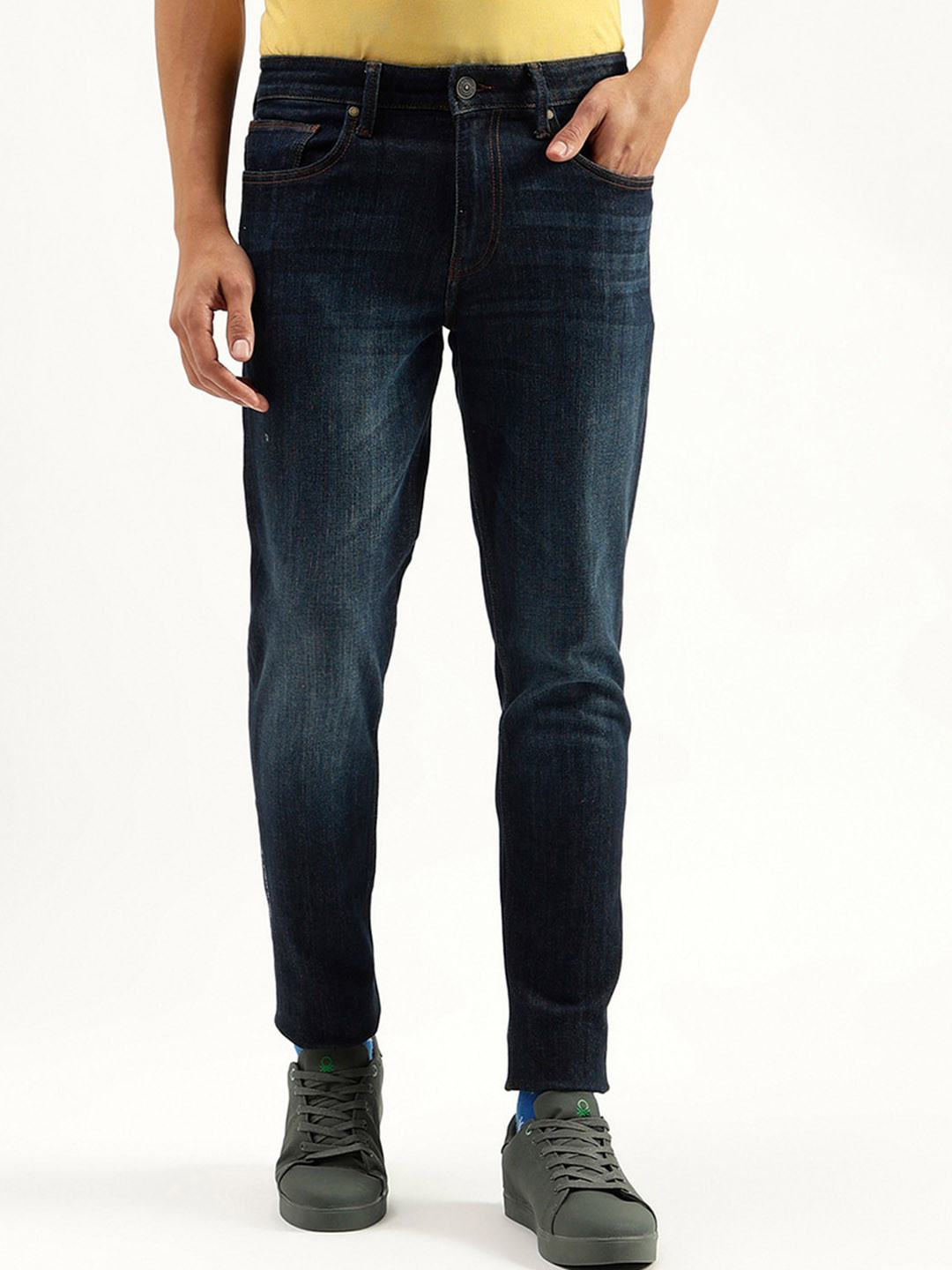 United Colors of Benetton Men Slim Fit Light Fade Jeans