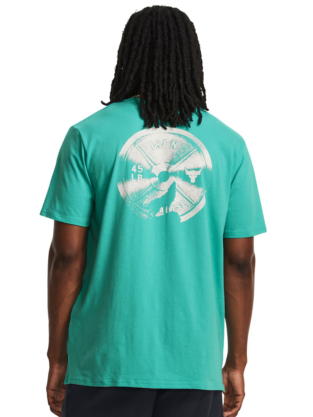 UNDER ARMOUR Project Rock Night Crew Short Sleeve T-Shirt