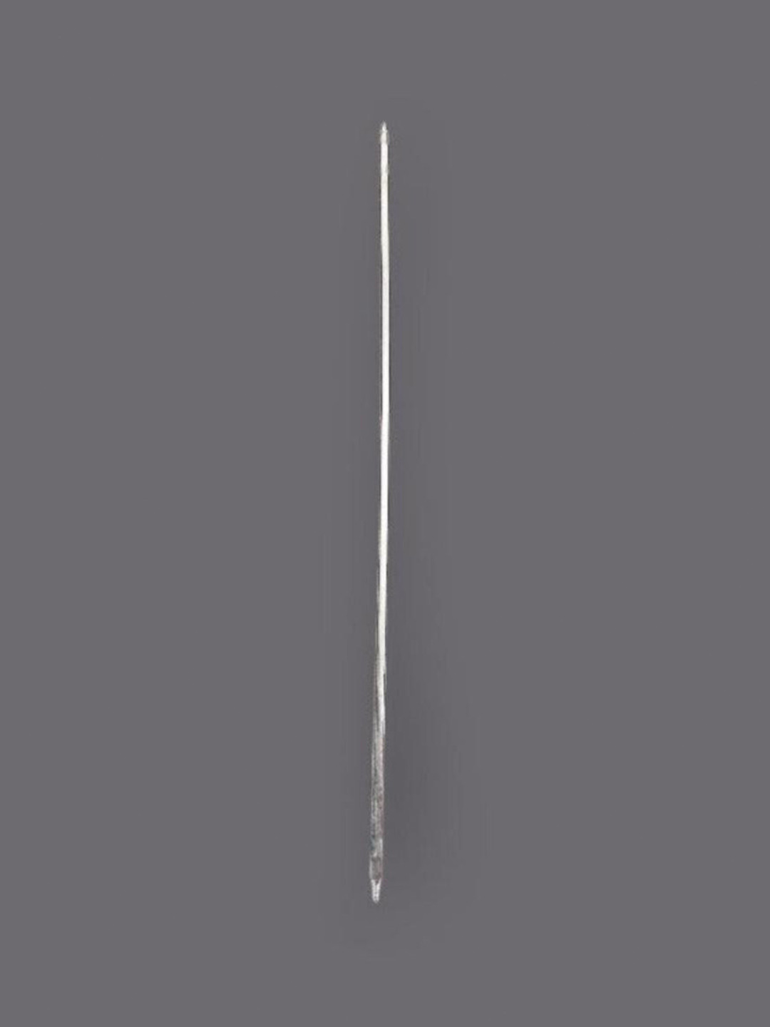 Sigaram German Silver Metal Plain Stick For Kalash
