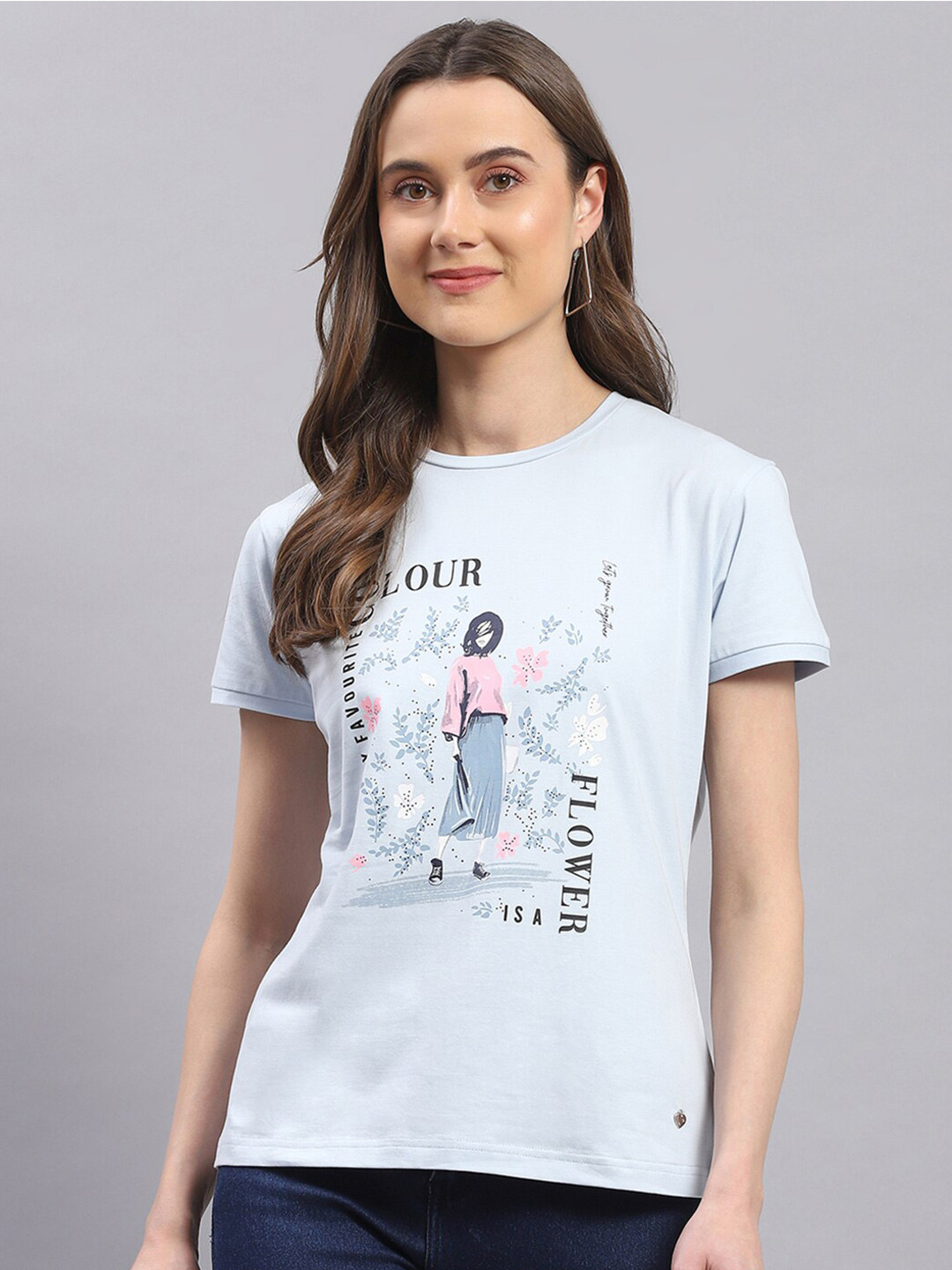 Monte Carlo Print Cotton Top