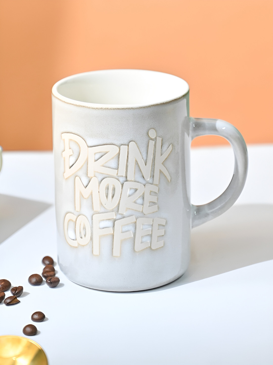 MARKET99 You Just Got Litt Up Blue Typography Ceramic Microwave Safe Mug-420ml