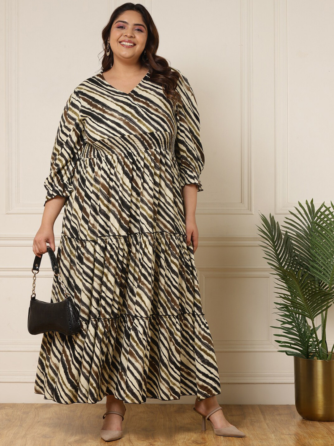 DEEBACO Print Maxi Dress