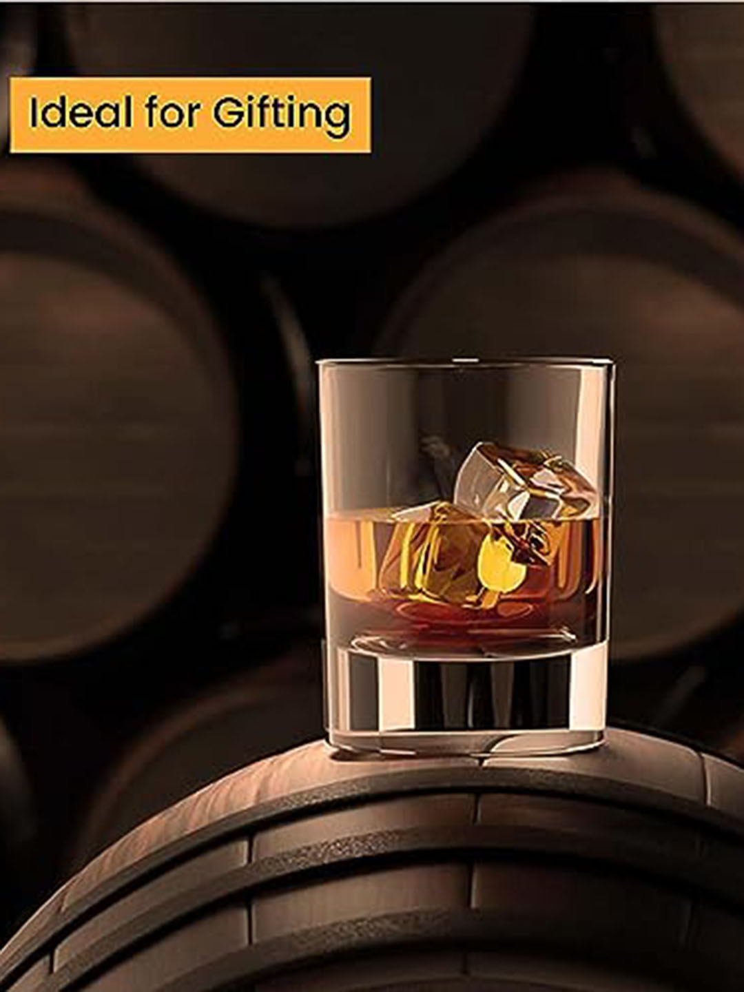 SAKI Transparent 4 Pieces Glass 300 ml Each