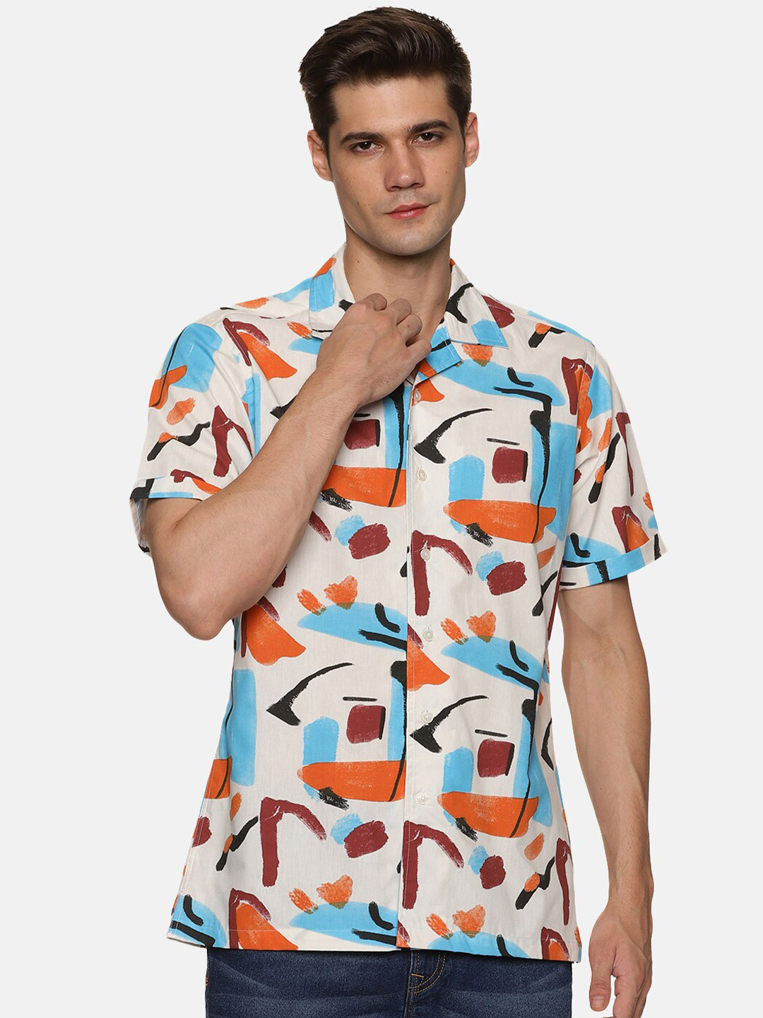 DON VINO Men Comfort Opaque Printed Casual Shirt