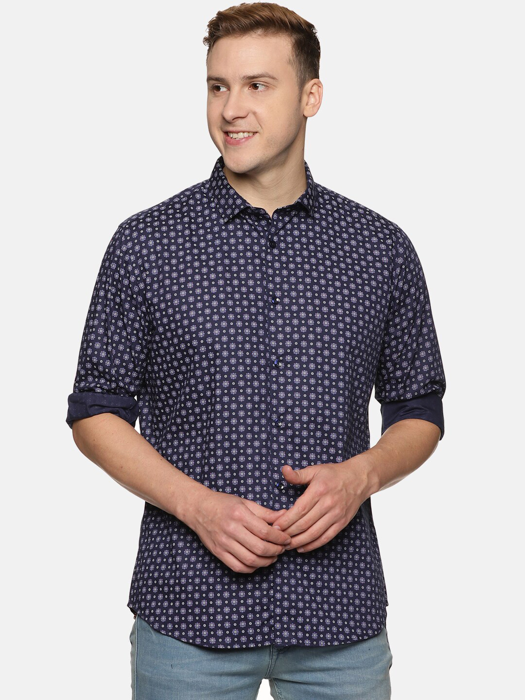 DON VINO Men Comfort Floral Opaque Printed Casual Shirt
