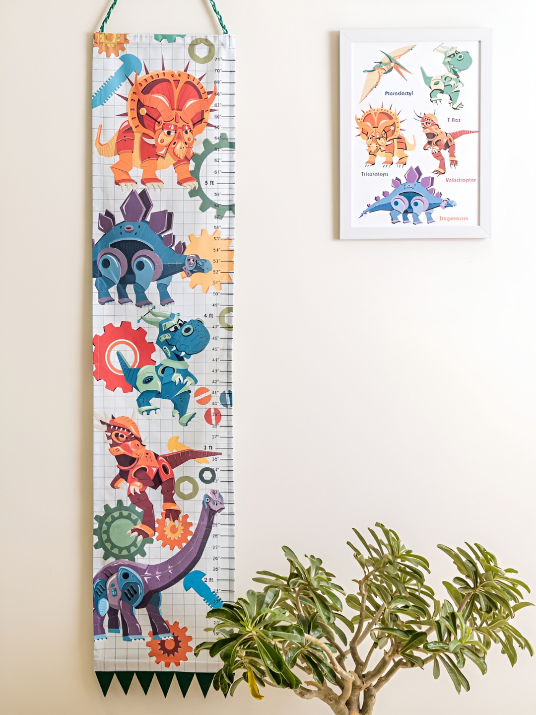 Zookeeper Height Chart Fabric Matte Hanging Hall Wall Hangings-21.3In