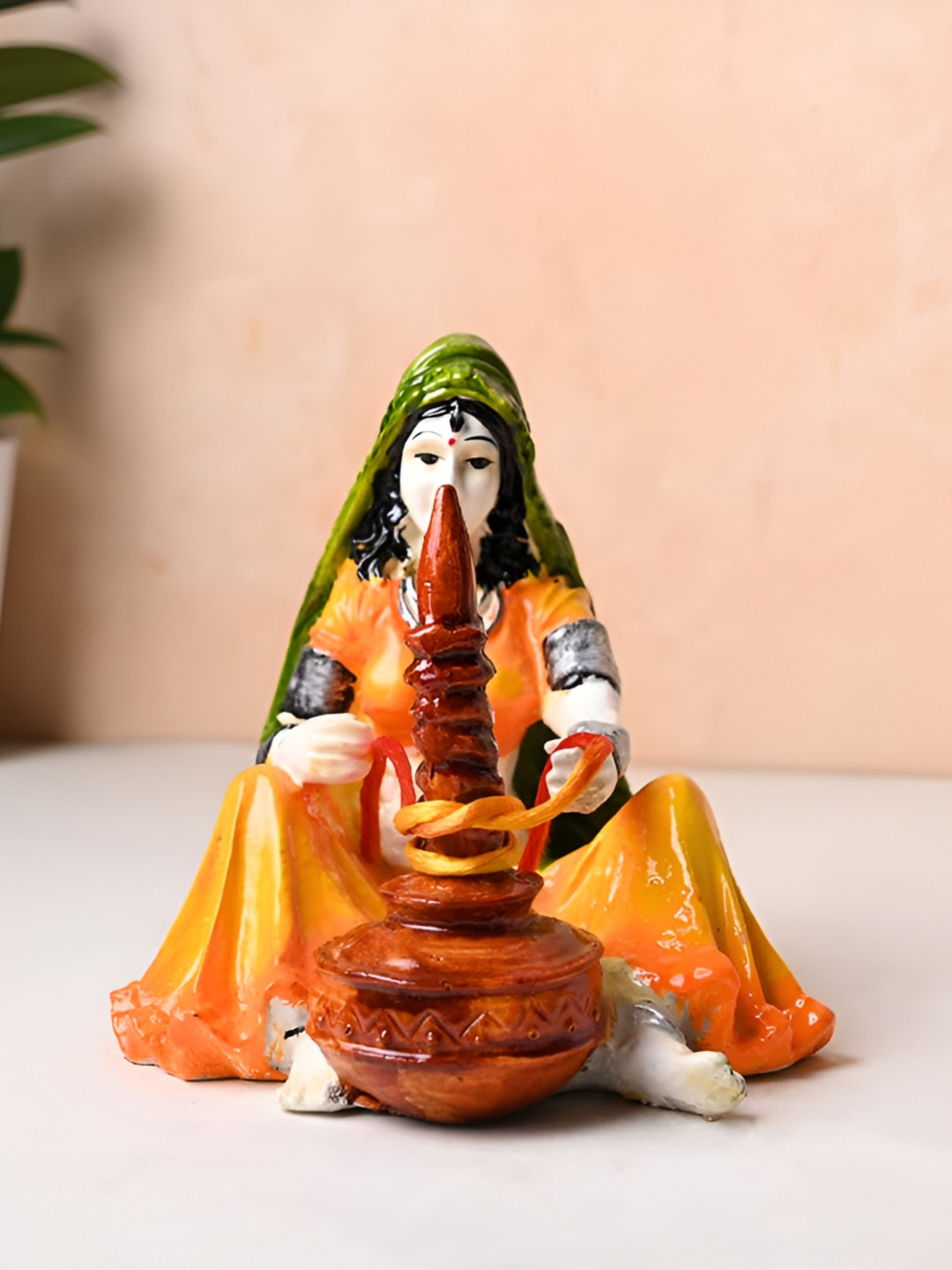 Floweraura Orange Idol Showpiece