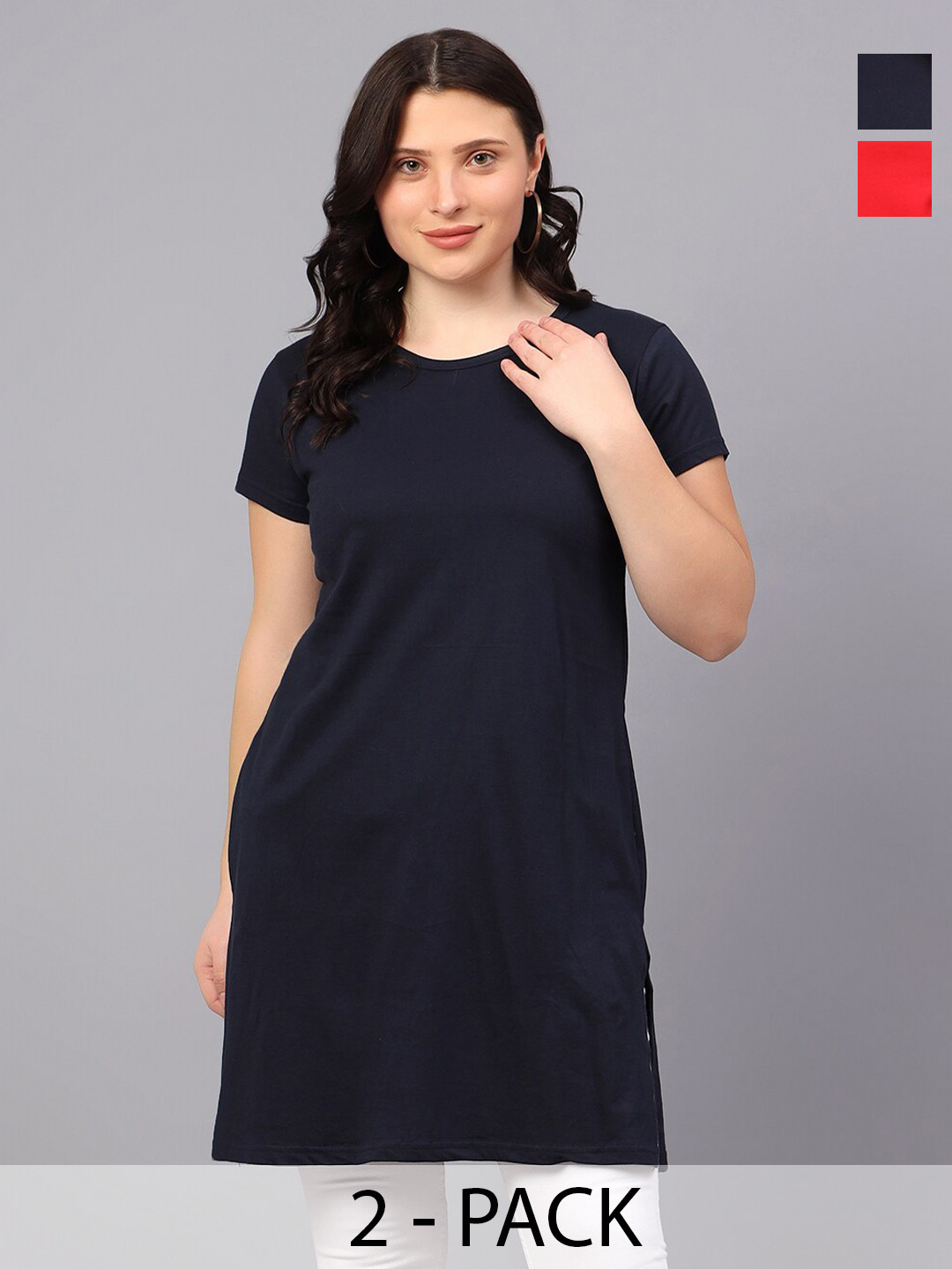 Fleximaa Cotton Maxi Longline Top