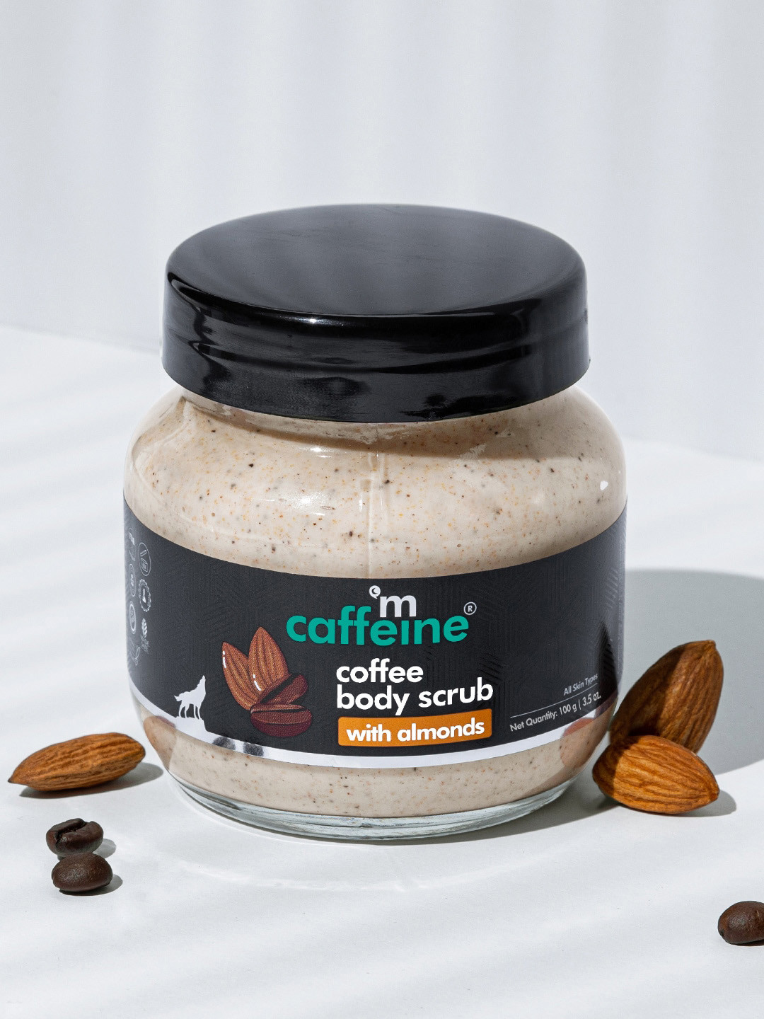 MCaffeine Coffee Body Scrub With Almonds - 100g