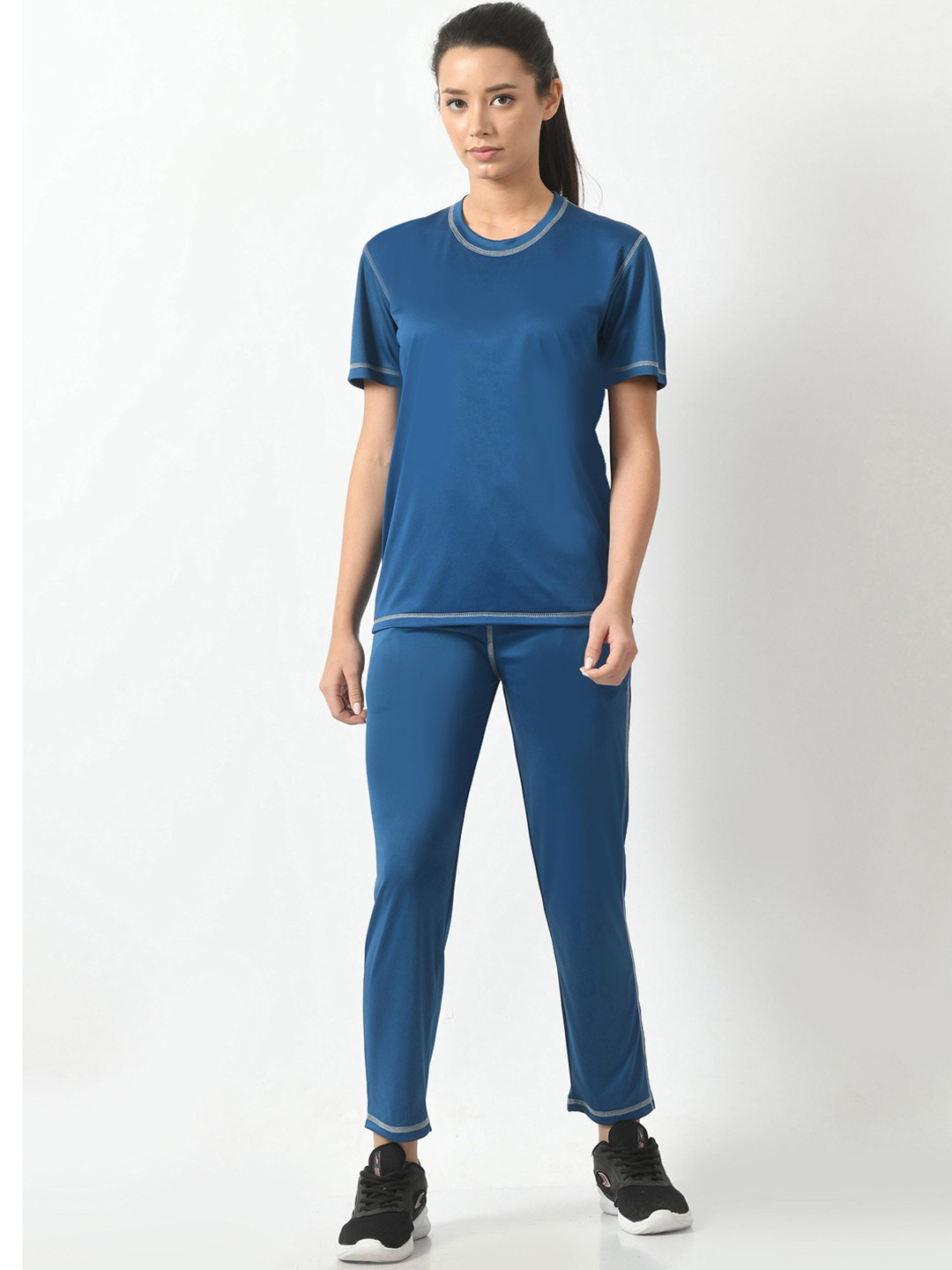 BAESD Round Neck Short Sleeves High-Rise Tracksuit
